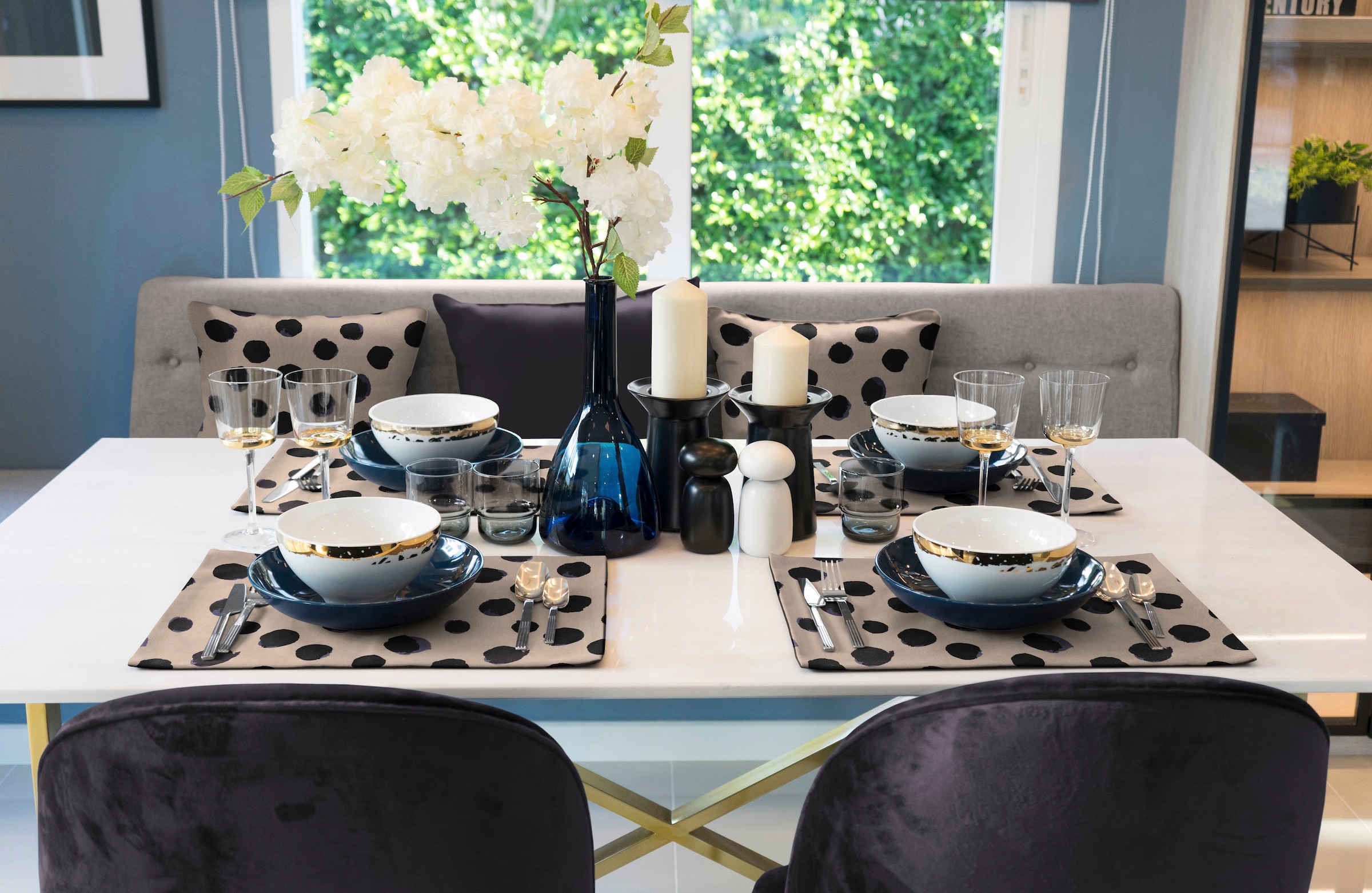 Adam Platzset »Dots«, (2 St.), nachhaltig aus Bio-Baumwolle,Made in Germany