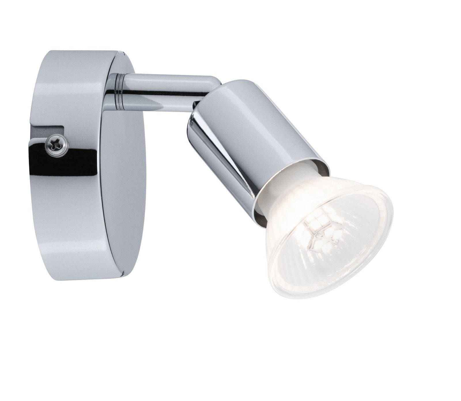 Paulmann Wandleuchte »Carolina«, 1 flammig, Leuchtmittel GU10 | ohne Leuchtmittel, Spotlight IP44 max. 1x10W Chrom 230V Metall, GU 10