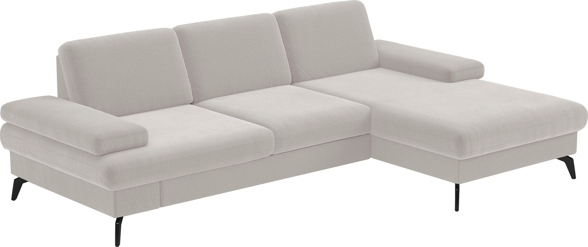 sit&more Ecksofa »Morris L-Form, inkl. Sitztiefenverstellung«, wahlweise mit Armteilverstellung, Bettfunktion & Bettkasten