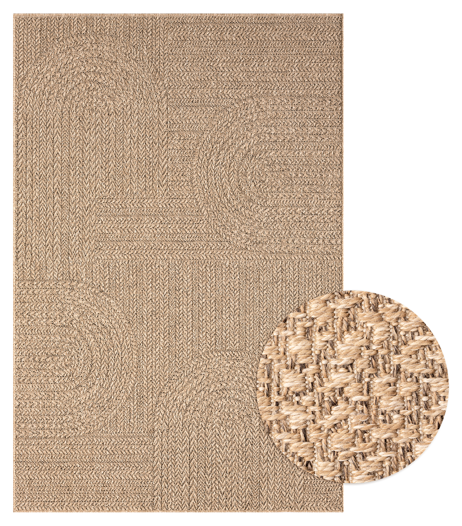 merinos Teppich »Kenzy 7« rechteckig 10 mm Höhe robuster In- und Outdoor Teppich im natürlichen Jute-Look, wetterfest