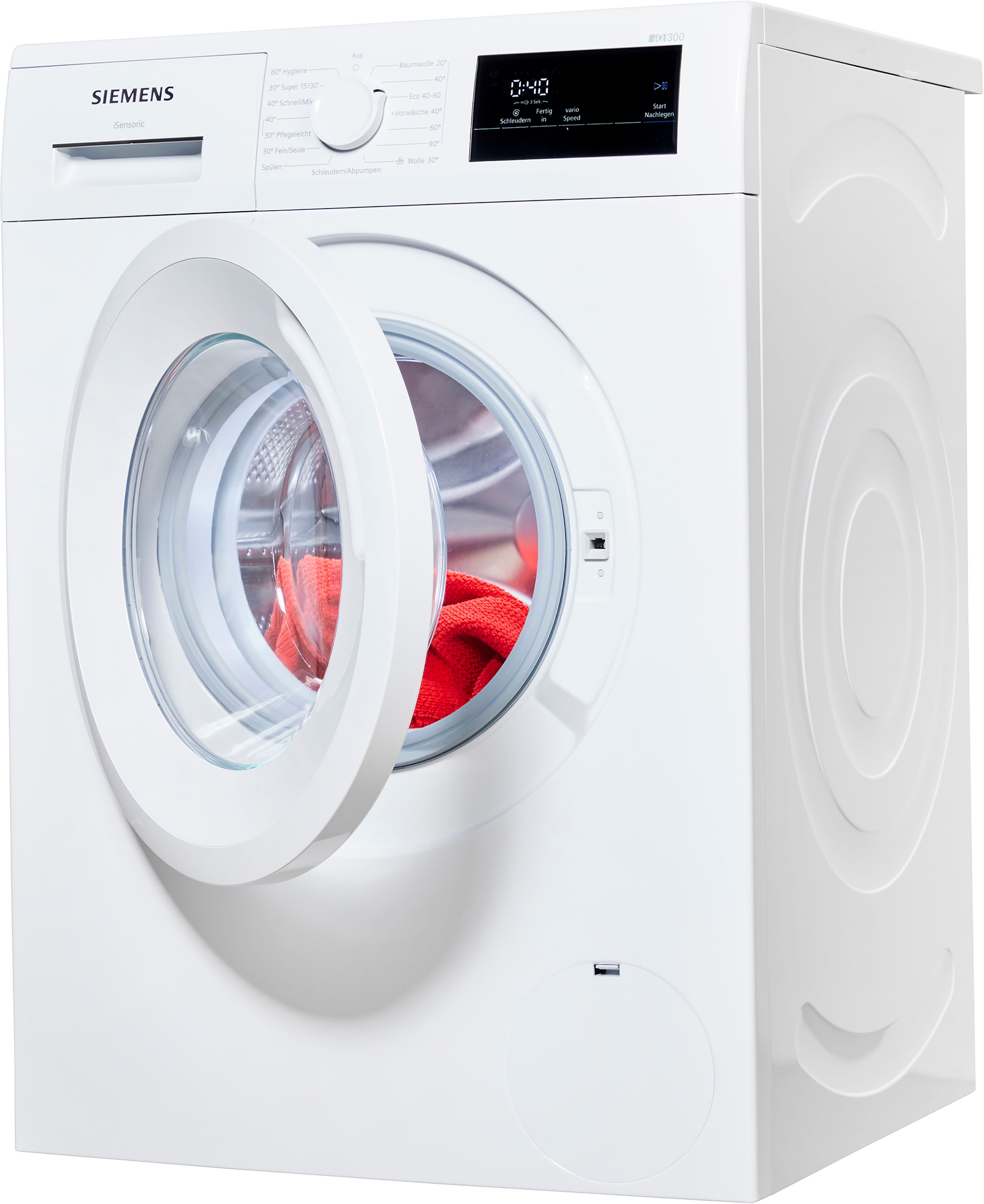 SIEMENS Waschmaschine »WM14N0A3«, iQ300, WM14N0A3, 7 kg, XXL 3 Garantie U/min mit Jahren 1400