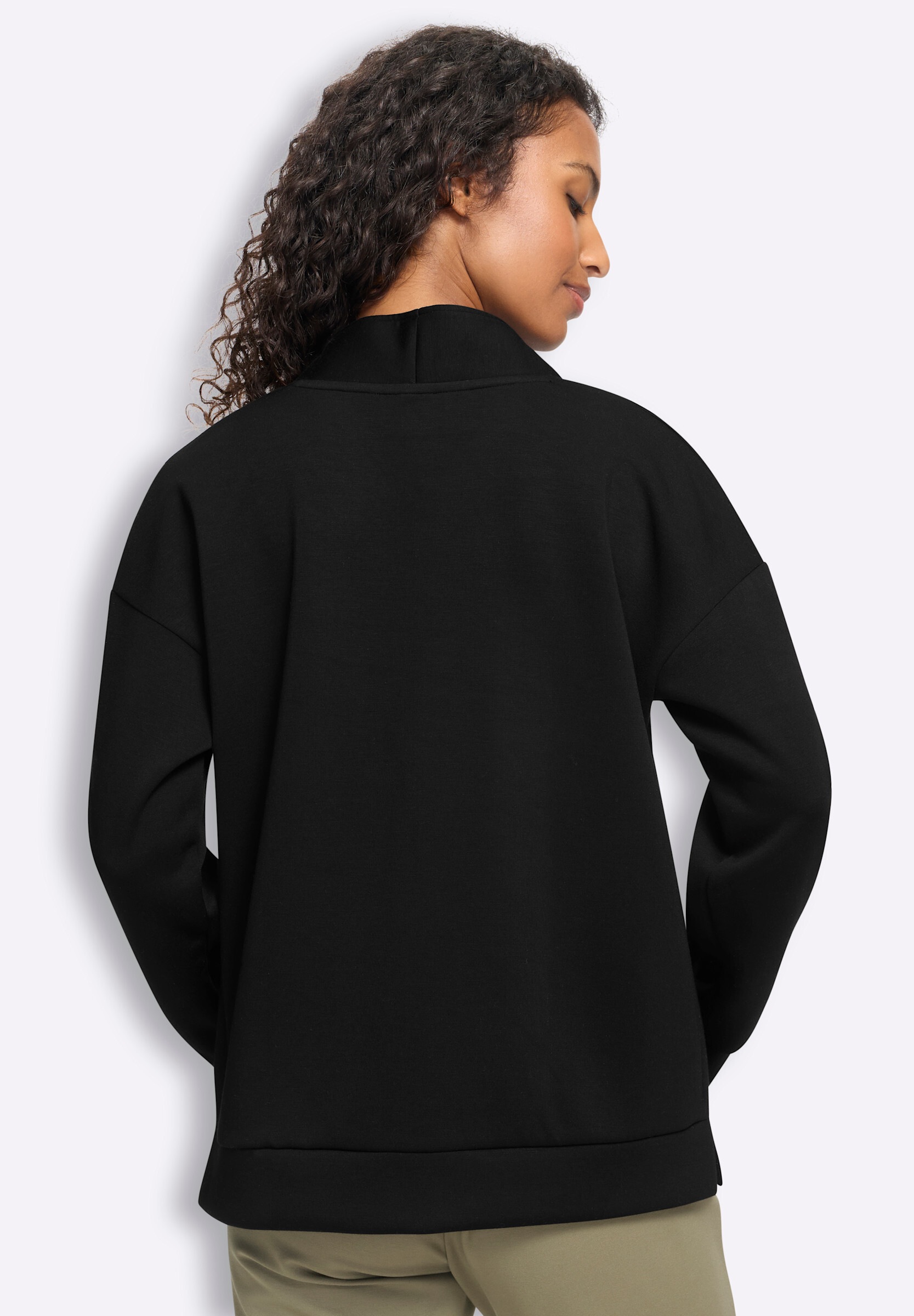 heine Sweatshirt »Sweatshirt Stehkragenshirt mit Seitenschlitzen«

