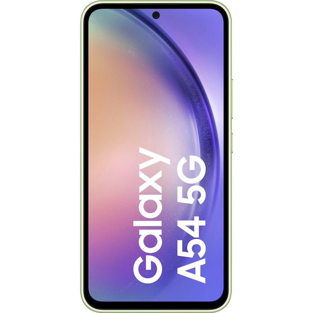 Samsung Smartphone »Galaxy A54 5G 256GB«, leicht grün, 16,31 cm/6,4 Zoll, 256 GB Speicherplatz, 50 MP Kamera