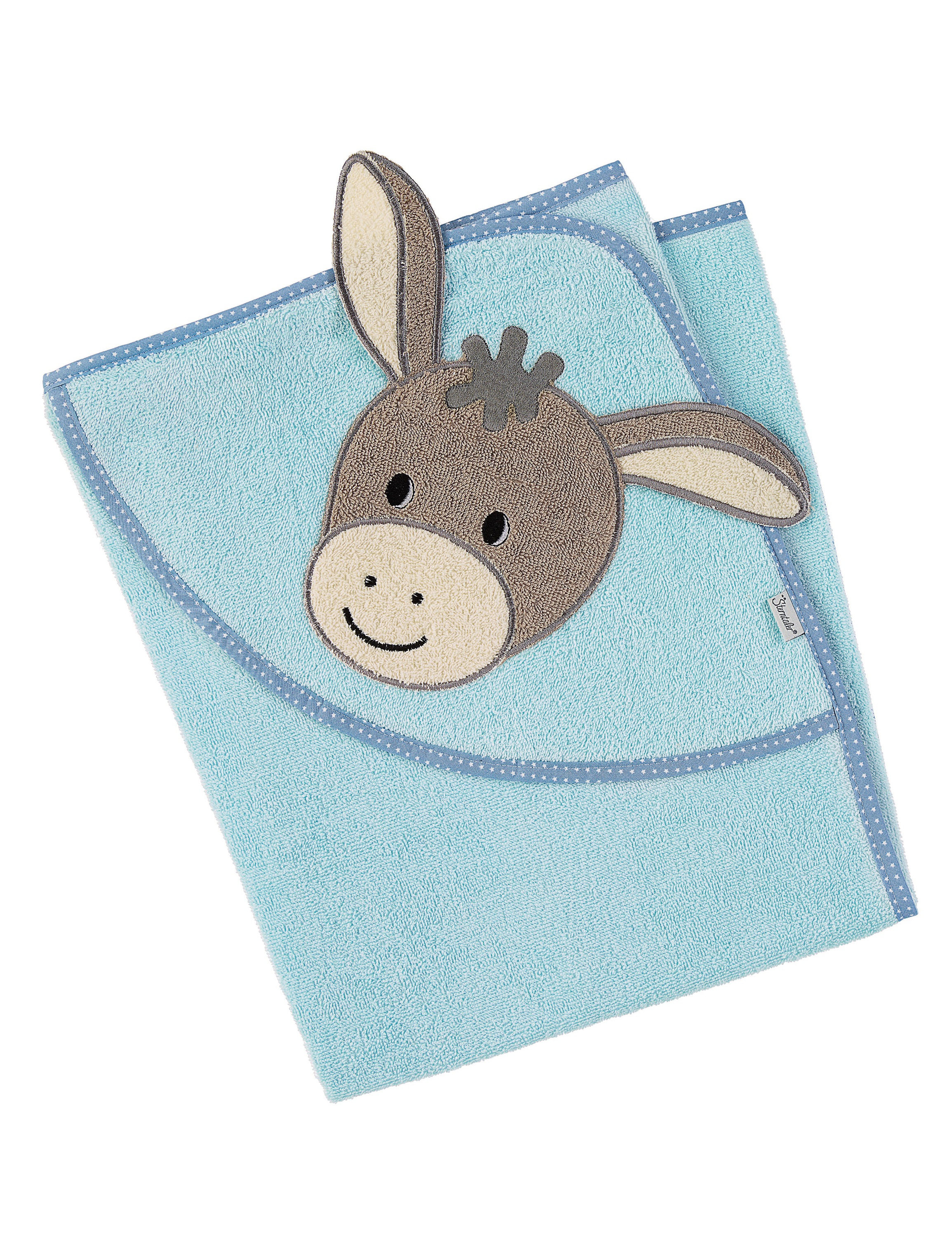 Sterntaler® Kapuzenhandtuch »Motiv-Kapuzenbadetuch ESEL Emmi«, (1 St.)