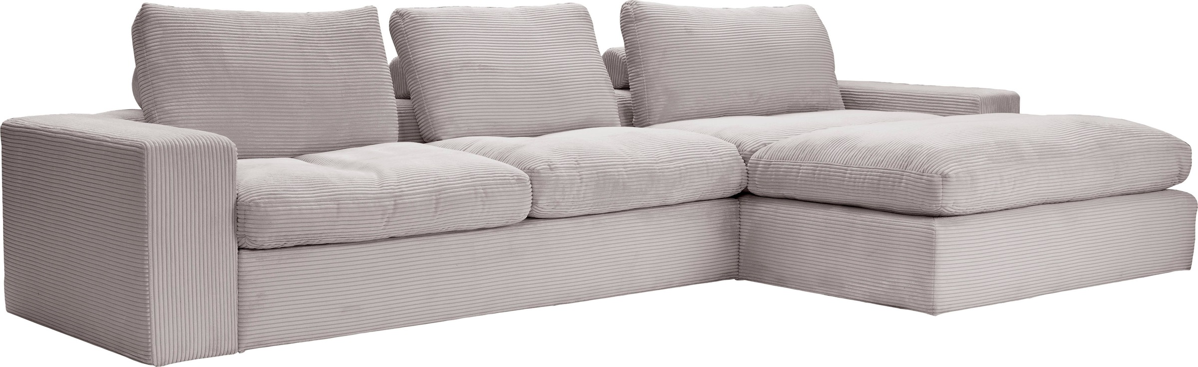 alina Ecksofa »Sandy«, mit Recamiere, in modernem Cordstoff