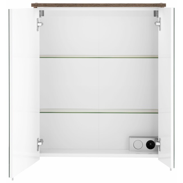 Schildmeyer Spiegelschrank »Profil 16«, Breite 60 cm, 2-türig, LED- Beleuchtung, Schalter-/Steckdosenbox online kaufen | mit 3 Jahren XXL  Garantie