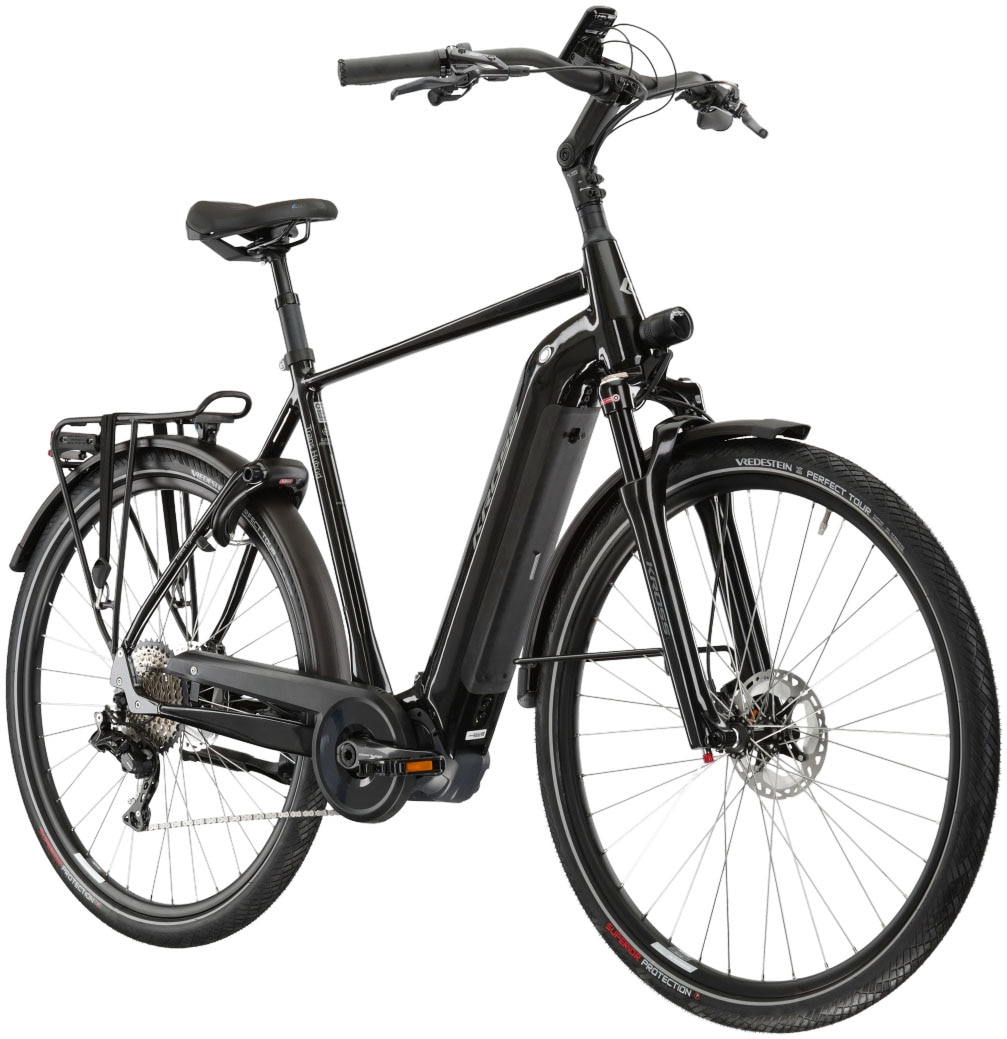 Kross E-Bike »E-Trekkingrad Trans Hybrid Prestige 630 28 Zoll schwarz«, 11 Gang, Shimano, DEORE XT DI2 M8050, Mittelmotor 250 W, Pedelec, Elektrofahrrad für Herren