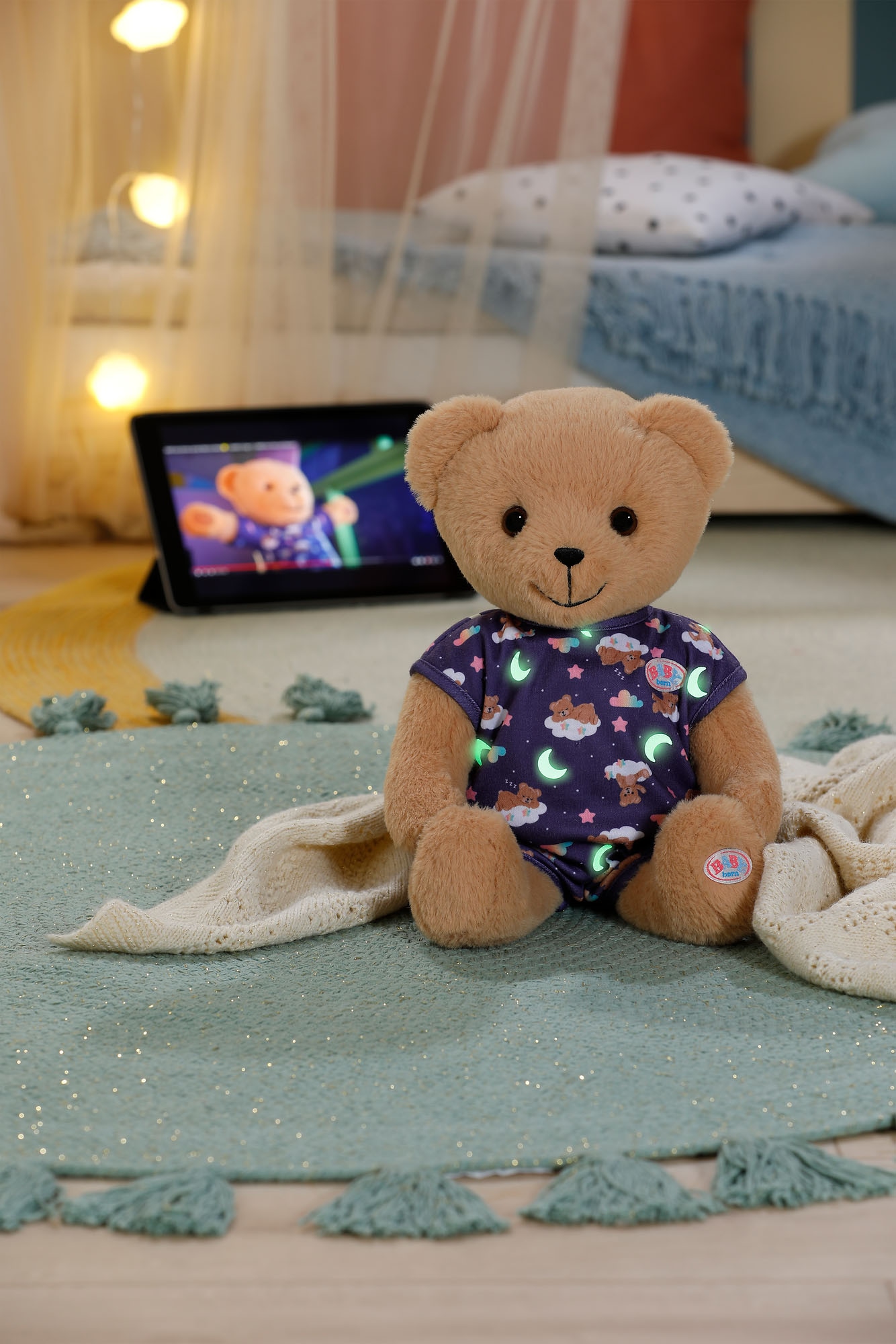 Baby Born Kuscheltier »Teddy mit leuchtendem Schlafanzug«