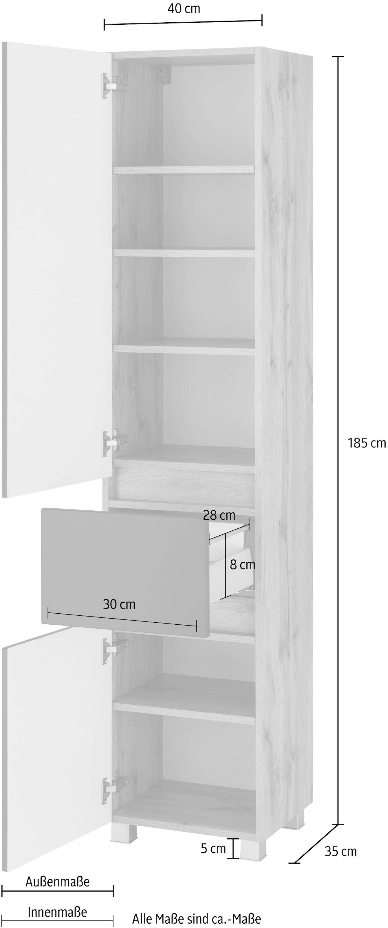 welltime Hochschrank »Lucca«