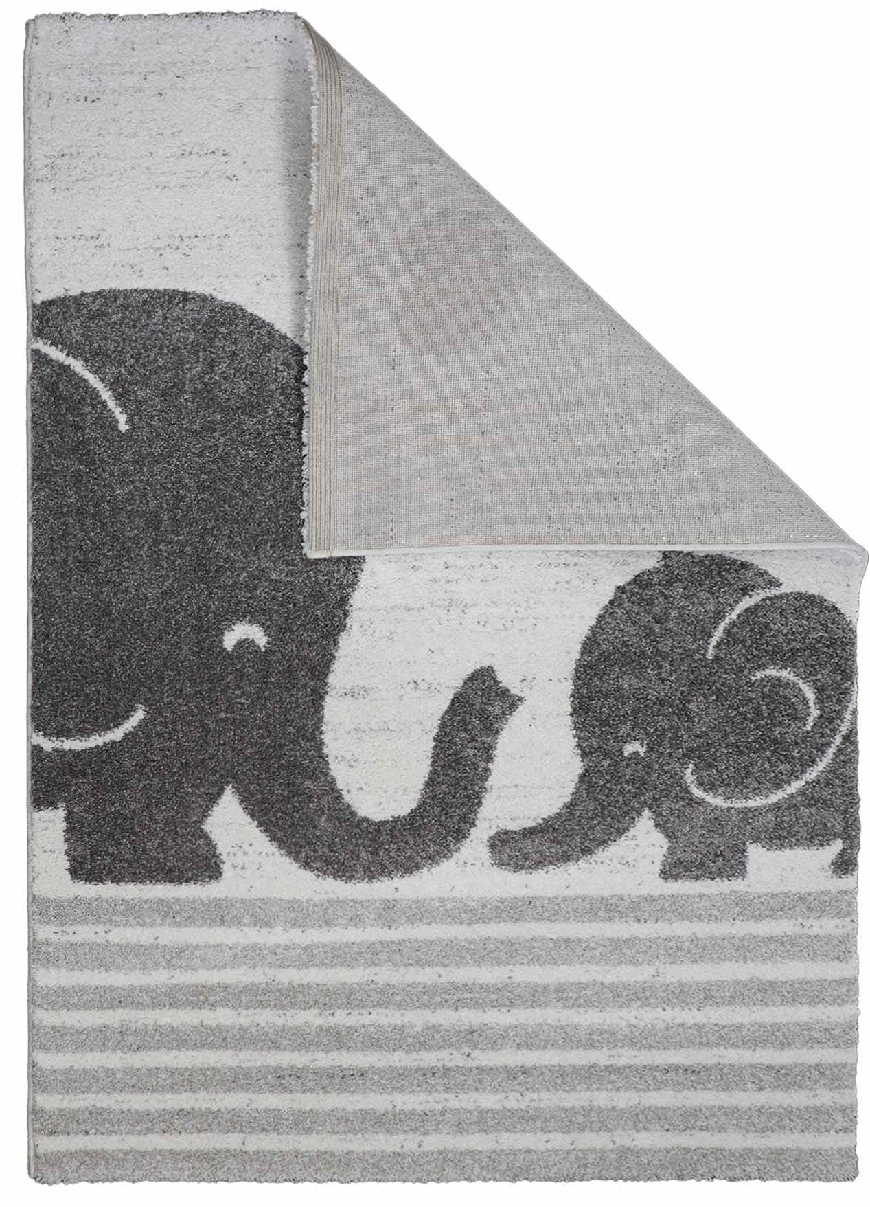 Primaflor-Ideen in Textil Kinderteppich »SOFT - Little Elephant«, rechteckig, 17,5 mm Höhe, Kurzflor, Motiv Elefanten, weich & kuschelig, Kinderzimmer