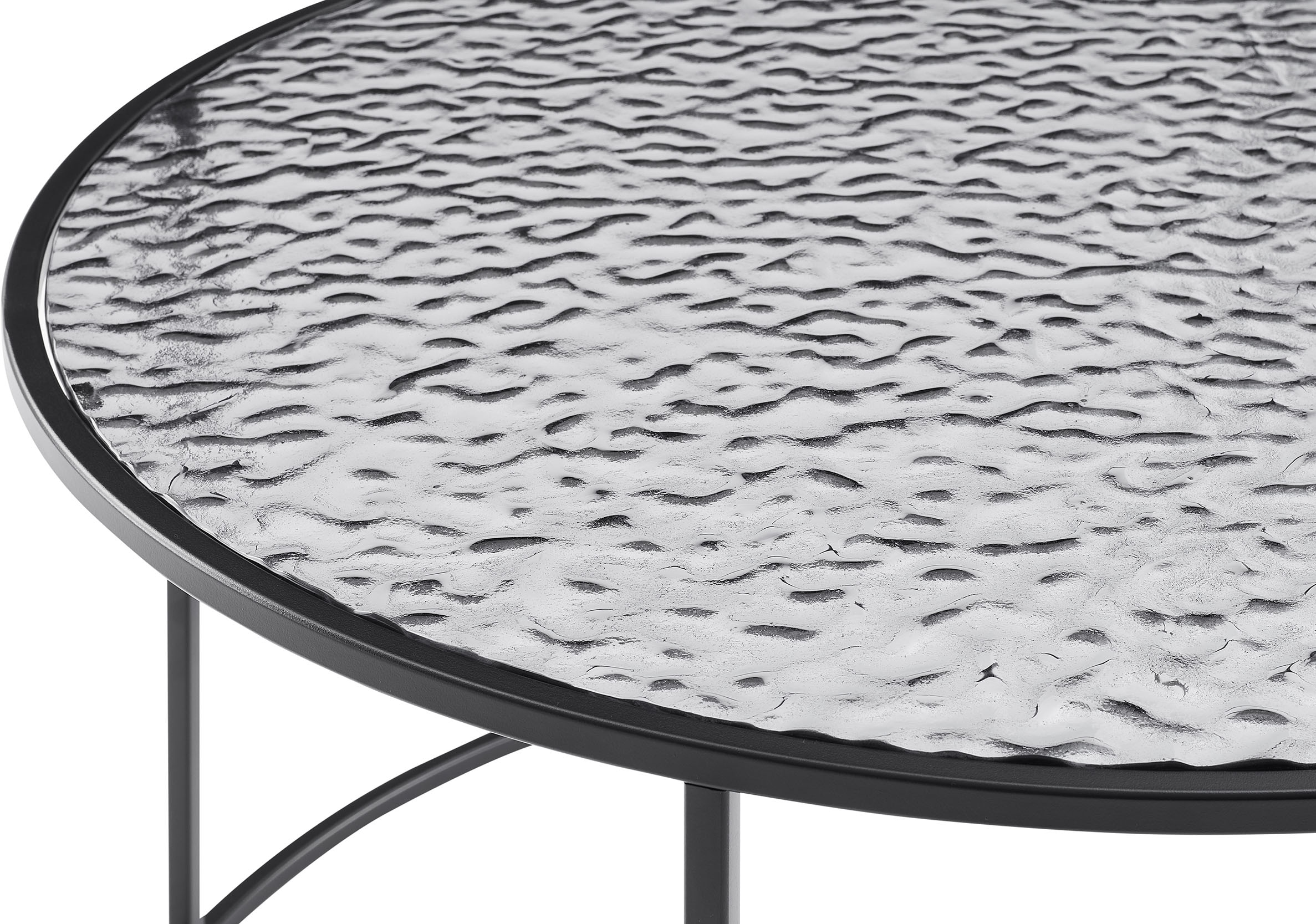 SalesFever Couchtisch, (1 St.), Glasplatte mit Strukturoptik