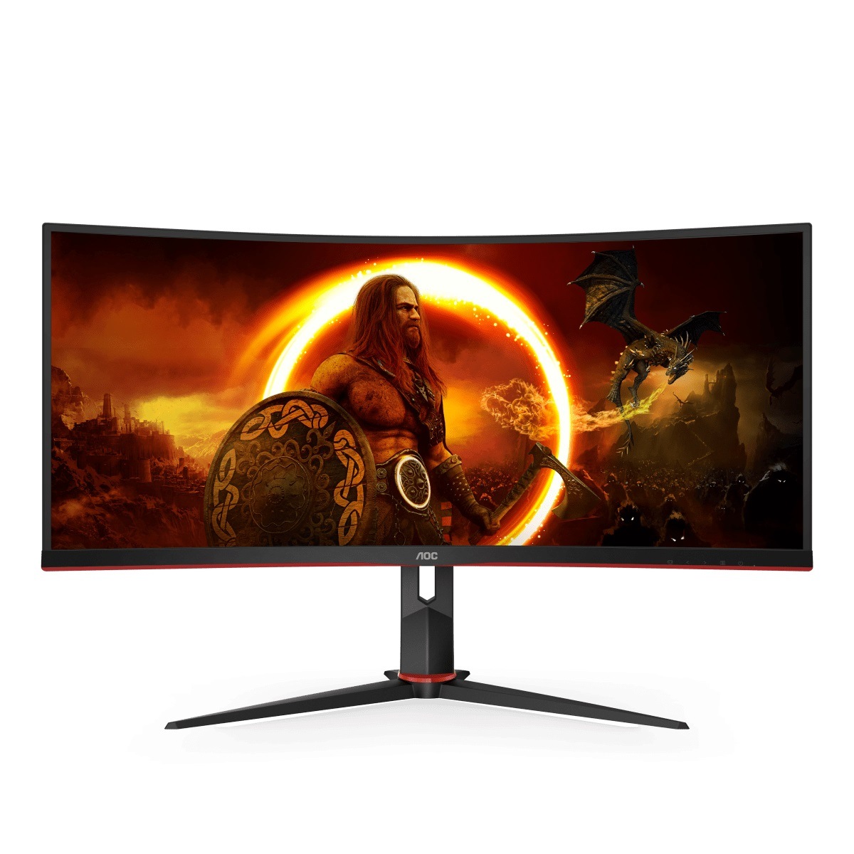 AOC Gaming-Monitor »CU34G2/BK«, 86 cm/34 Zoll, 3440 x 1440 px, QHD+, 1 ms Reaktionszeit, 100 Hz