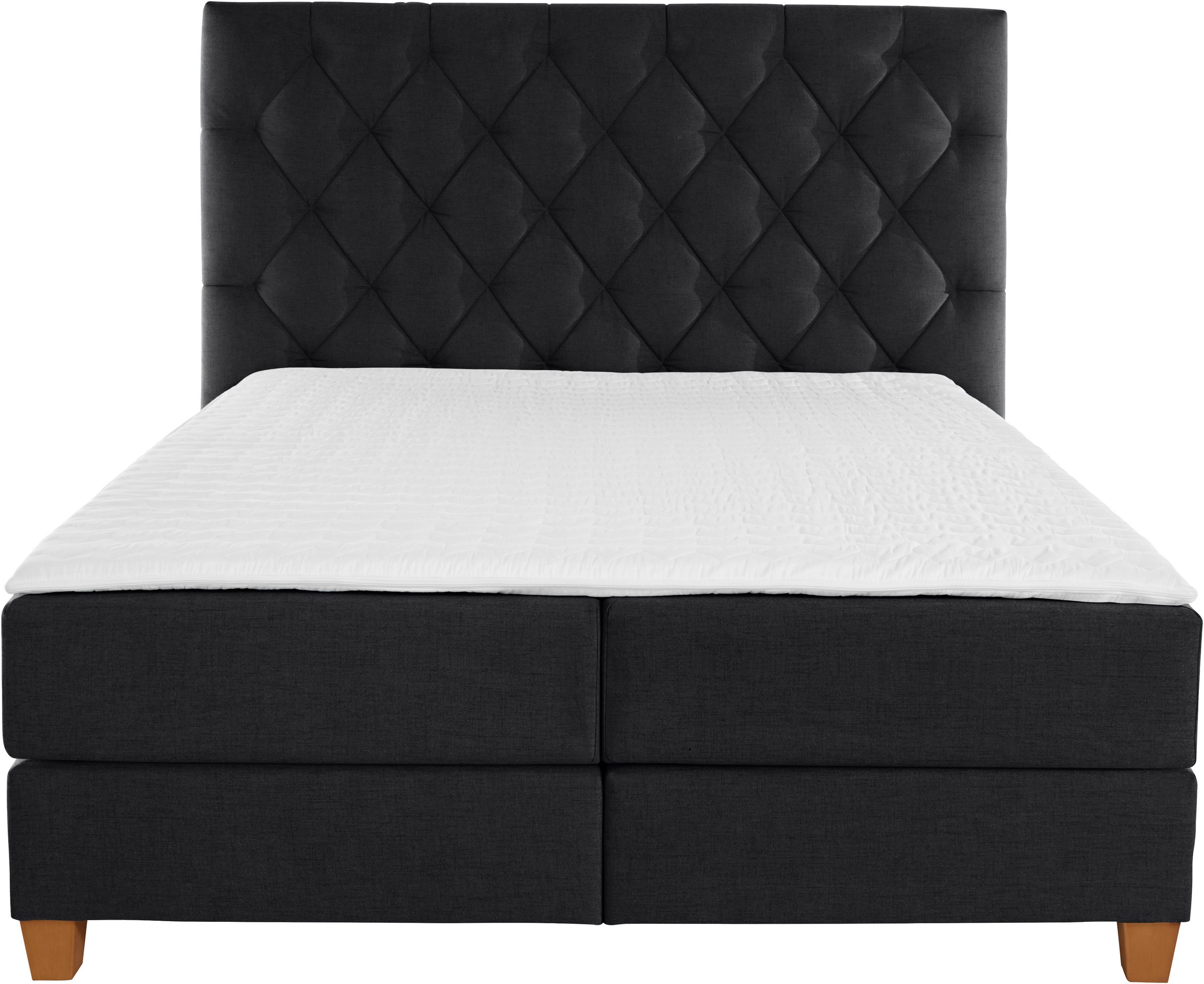 Guido Maria Kretschmer Home&Living Boxspringbett »Harmones hoch«, in 3 Breiten, Härtegrad auch im Mix mit je 1 Matratze in H2 und H3