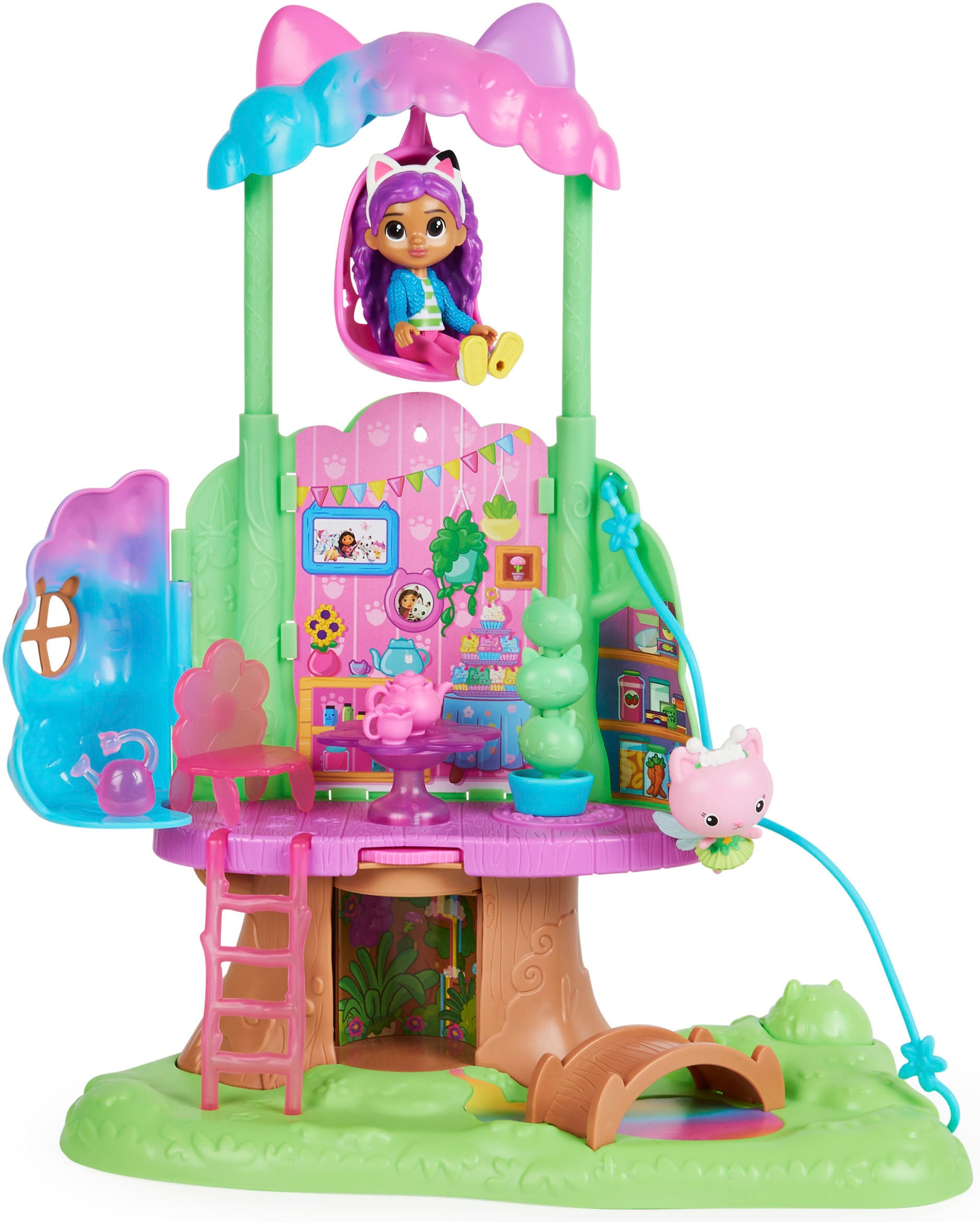 Spin Master Spielwelt »Gabby's Dollhouse – Kitty Fairy's Garten Spielset«