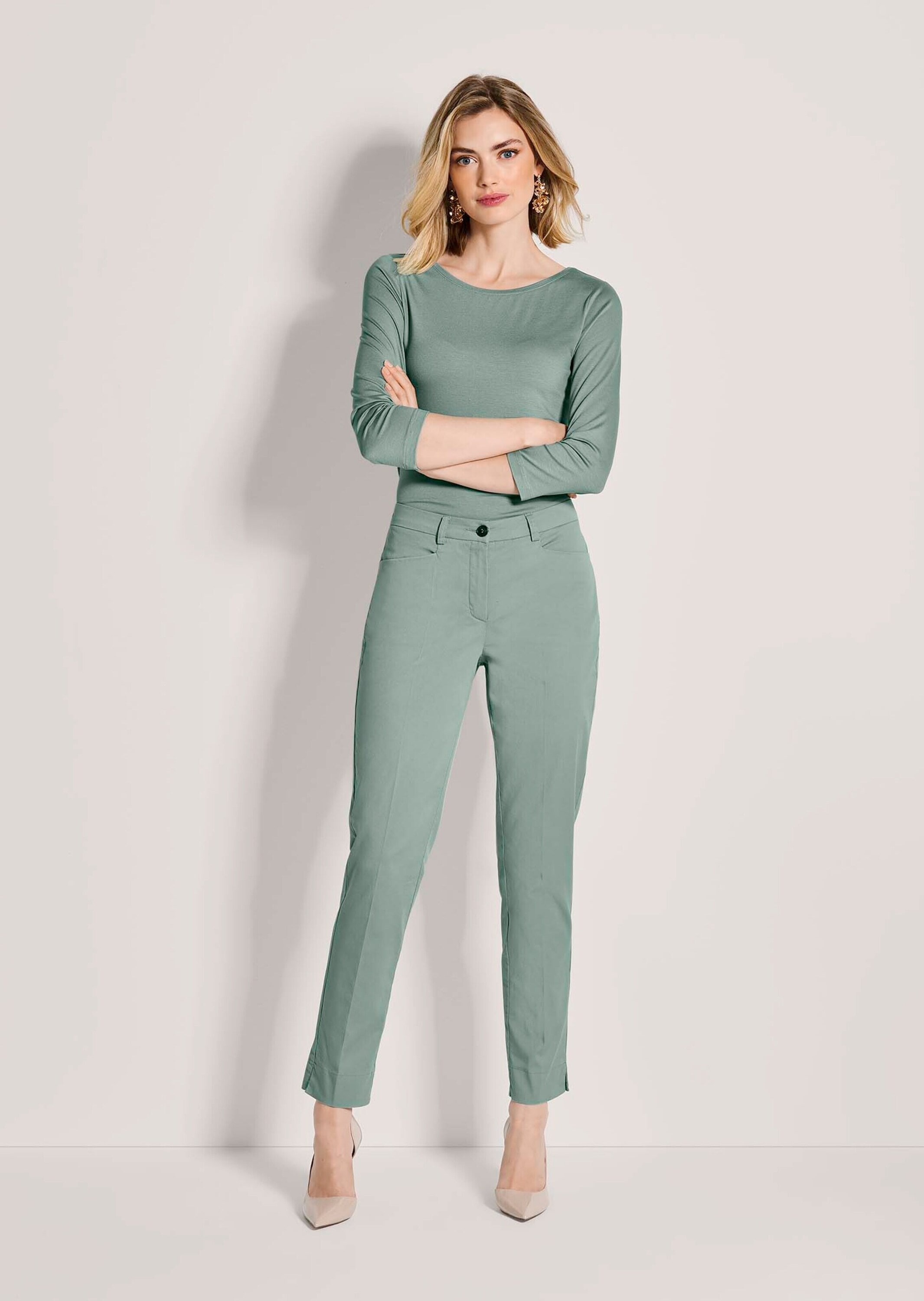 MADELEINE Chinohose »Chinohose Jerseyhose mit Formbund«