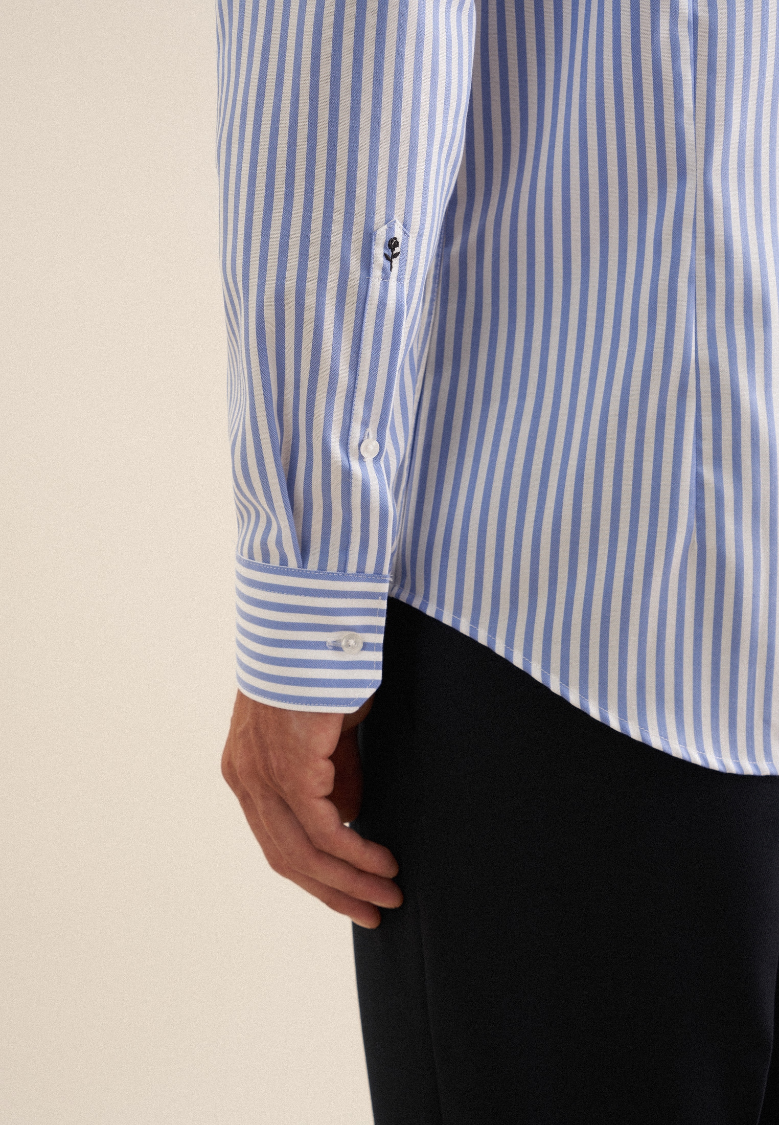 seidensticker Businesshemd »Schwarze Rose«, X-Slim Kentkragen Gestreift