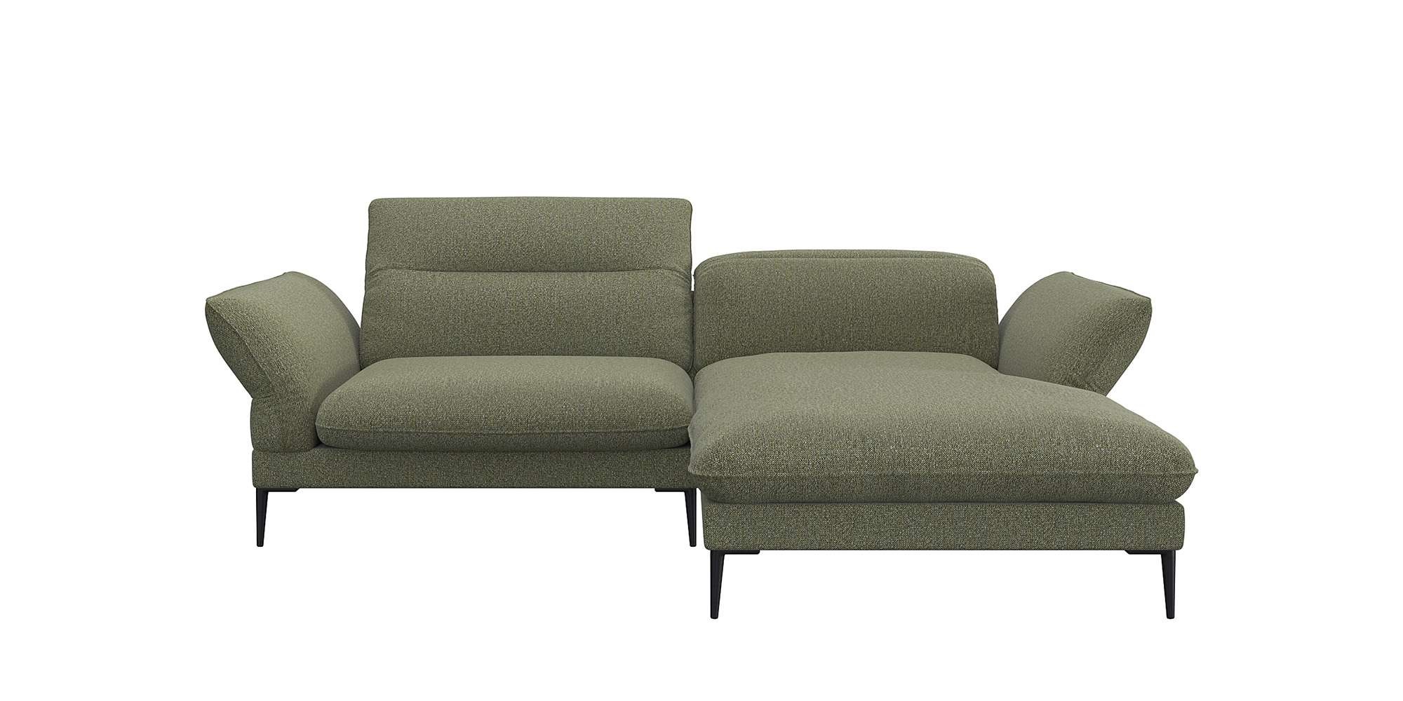 FLEXLUX Ecksofa »Salino, Funktionssofa mit Recamiere, Relaxsofa, Ecksofa« Sofa mit Arm- und Kopfteil-Verstellungen, Kaltschaum & Stahl-Wellen