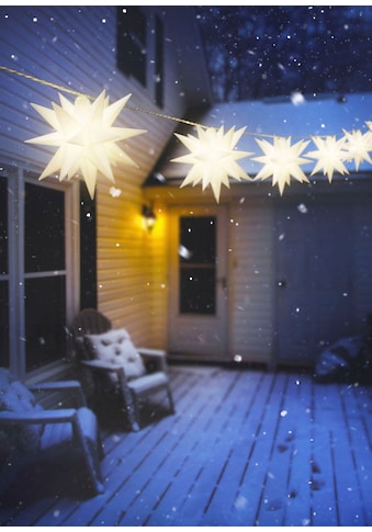 LED-Lichterkette »Dion, Weihnachtsbeleuchtung mit Sternen«, 10 St.-flammig, mit Timer,...