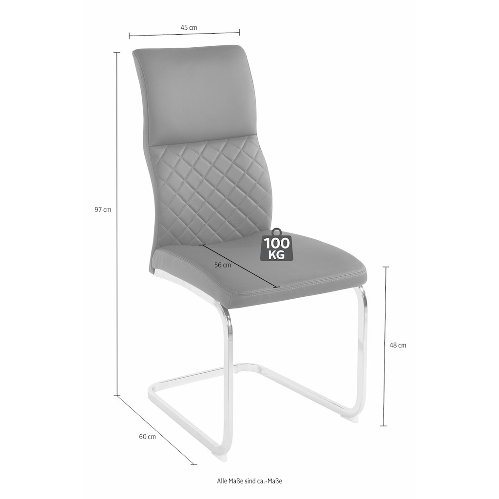 Homexperts Esszimmerstuhl »Demi«, (Set), 2 St., Kunstleder