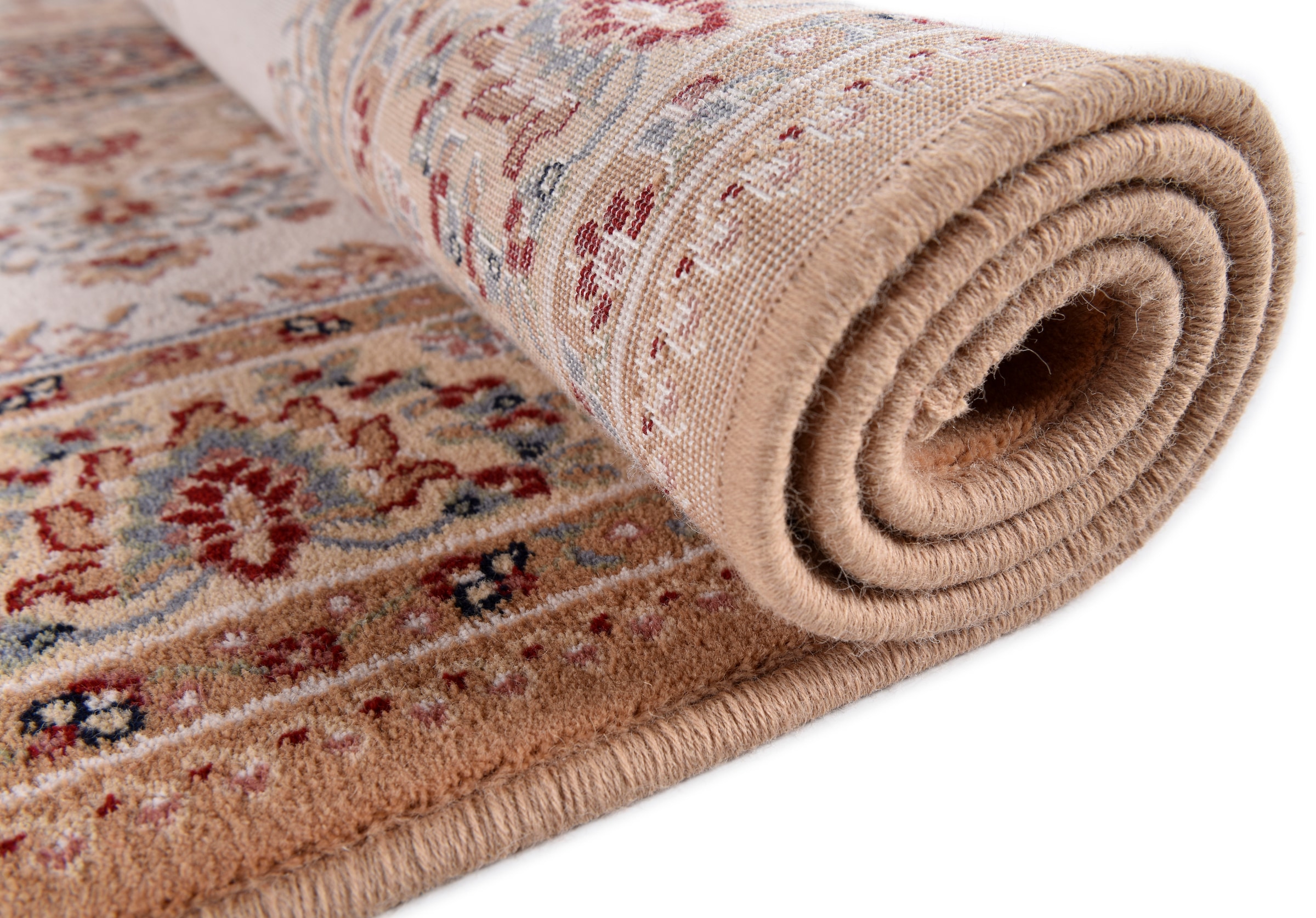 THEKO Wollteppich »Dolna - 809«, rund, 10 mm Höhe, Kurzflor, reine Wolle, Orient-Optik