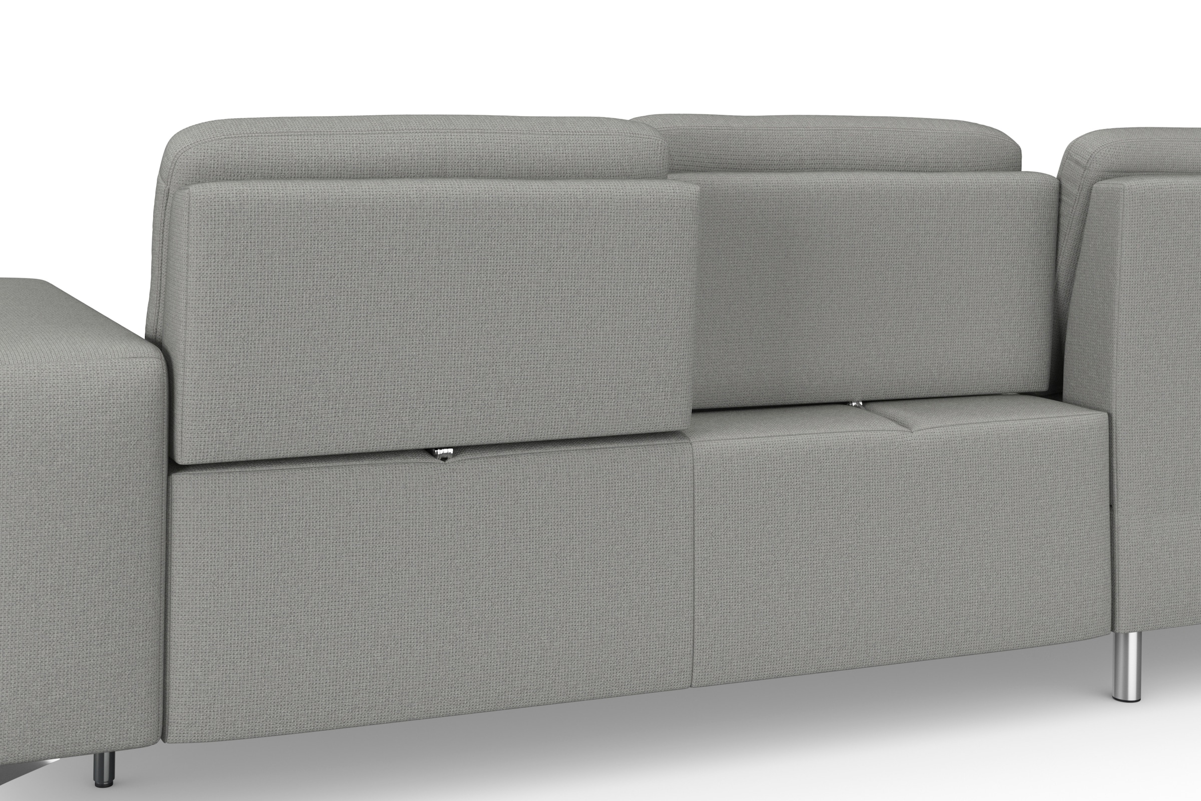 sit&more Ecksofa »Baviene L-Form«, inklusive Sitztiefenverstellung und Federkern, wahlweise Bettfunktion