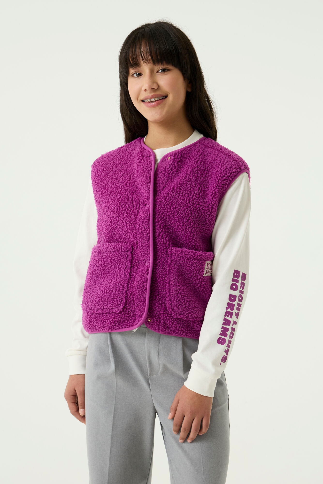 Garcia Strickweste mit Stickerei