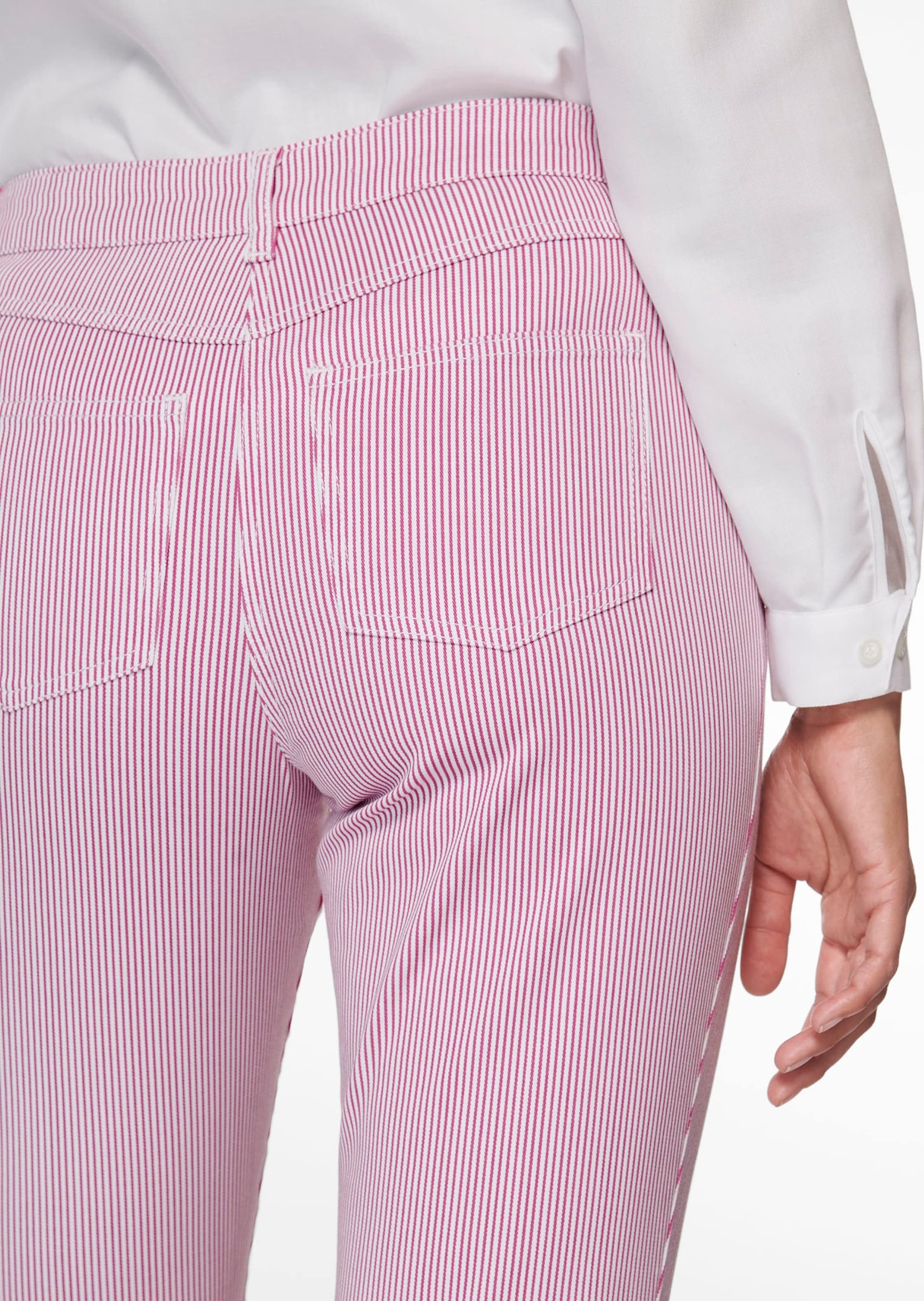 MADELEINE Regular-fit-Jeans »Jeans Fein gestreifte Jeans«