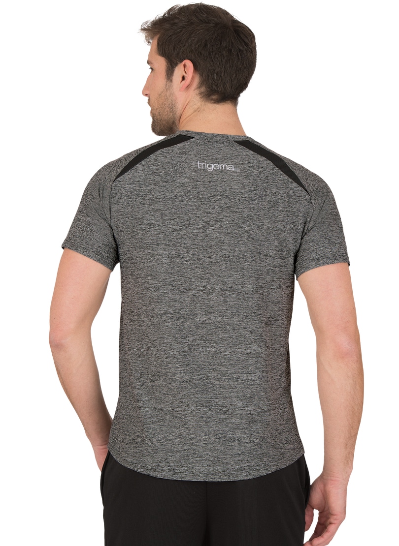 Trigema T-Shirt »TRIGEMA Funktionsshirt in Melange-Optik«, (1 tlg.)