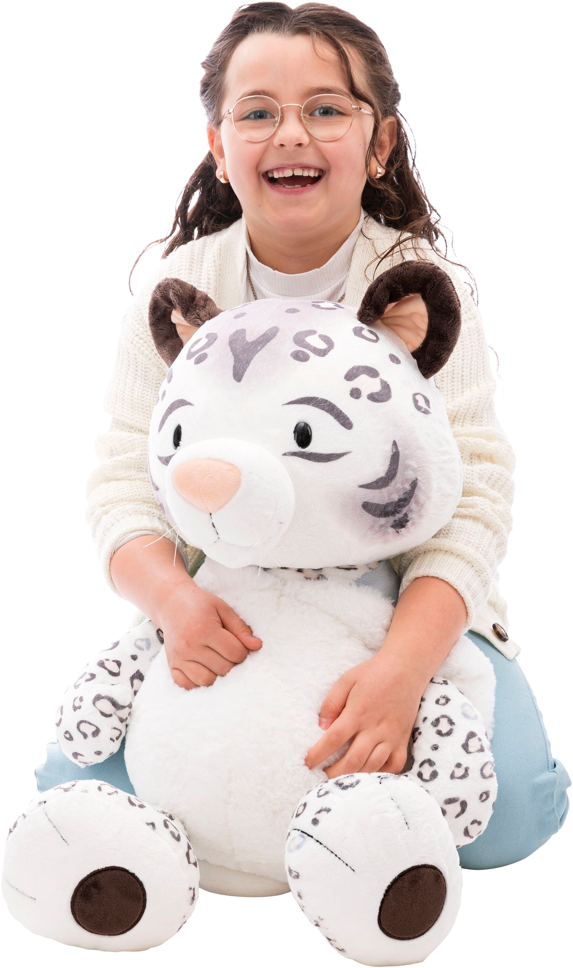 Nici Kuscheltier »Winter, Schneeleopard Eleni Snowbell, 70 cm schlenkernd« enthält recyceltes Material