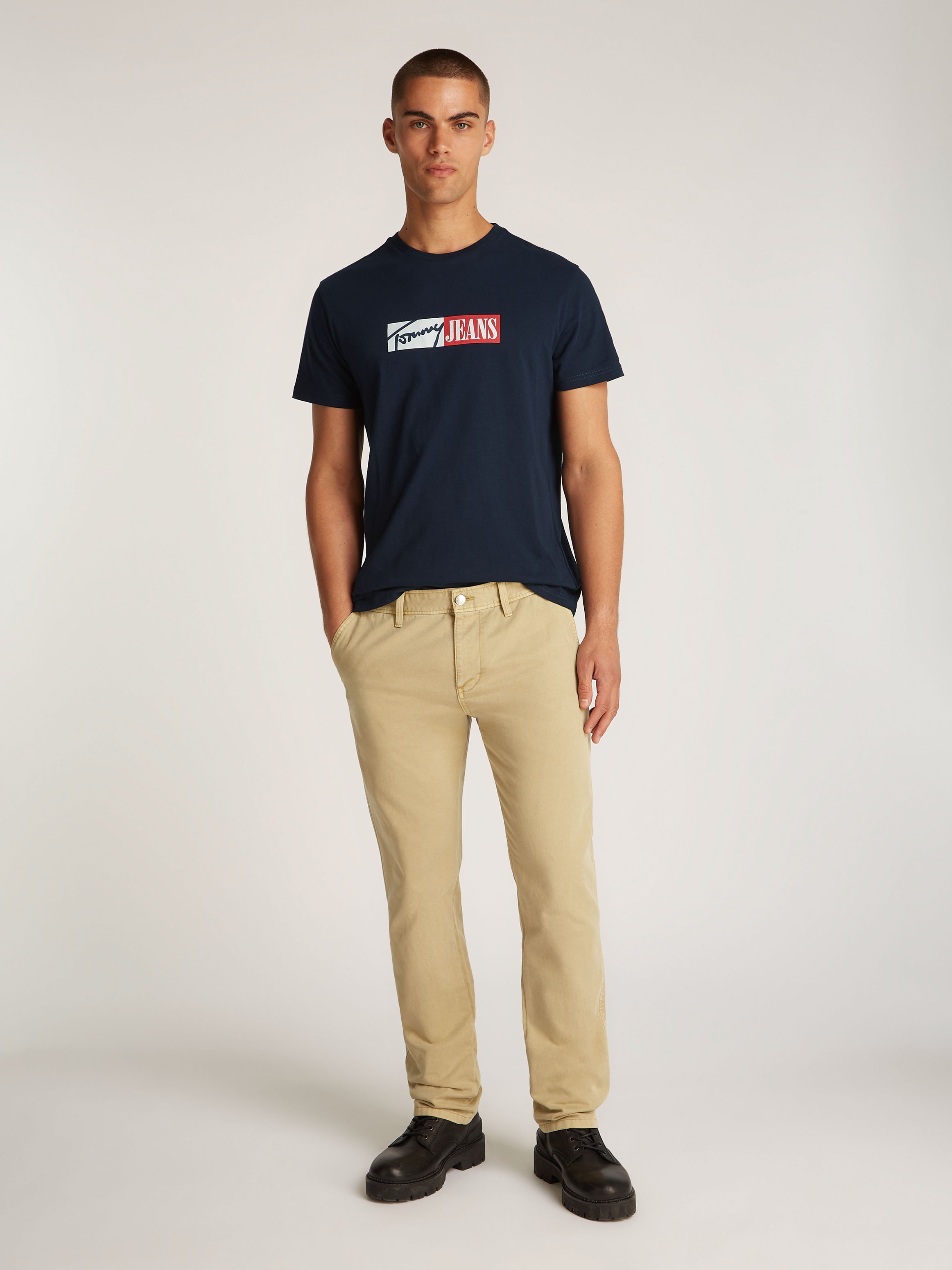 Tommy Jeans Plus Rundhalsshirt »TJM SLIM ENTRY GRAPHIC TEE EXT«, in Großen Größen