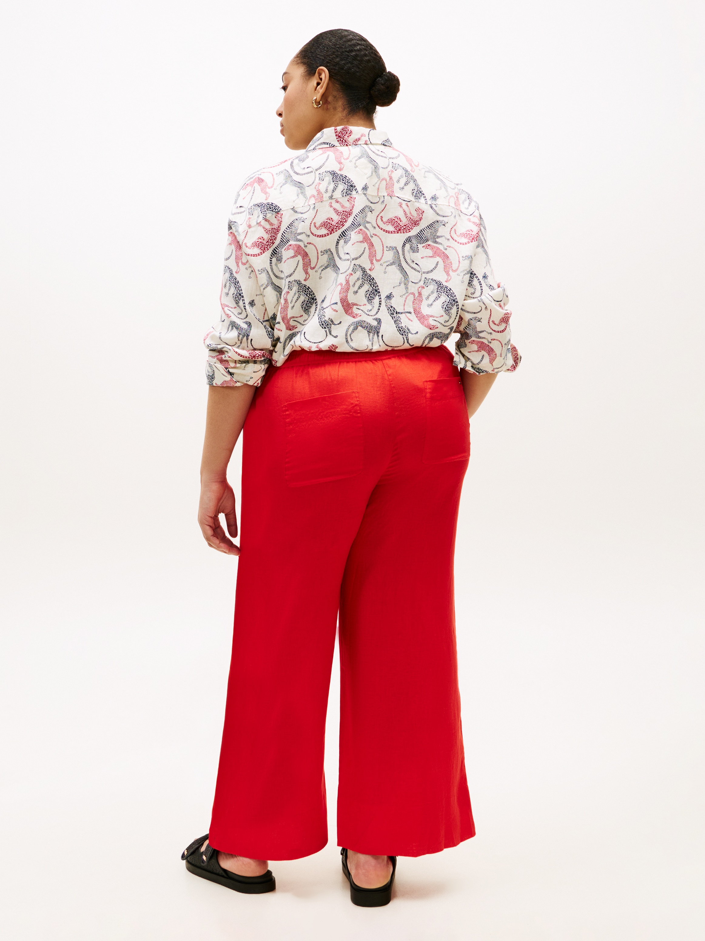 Tommy Hilfiger Curve Stoffhose »CRV ESS LINEN PULL ON PANTS«  in großen Größen