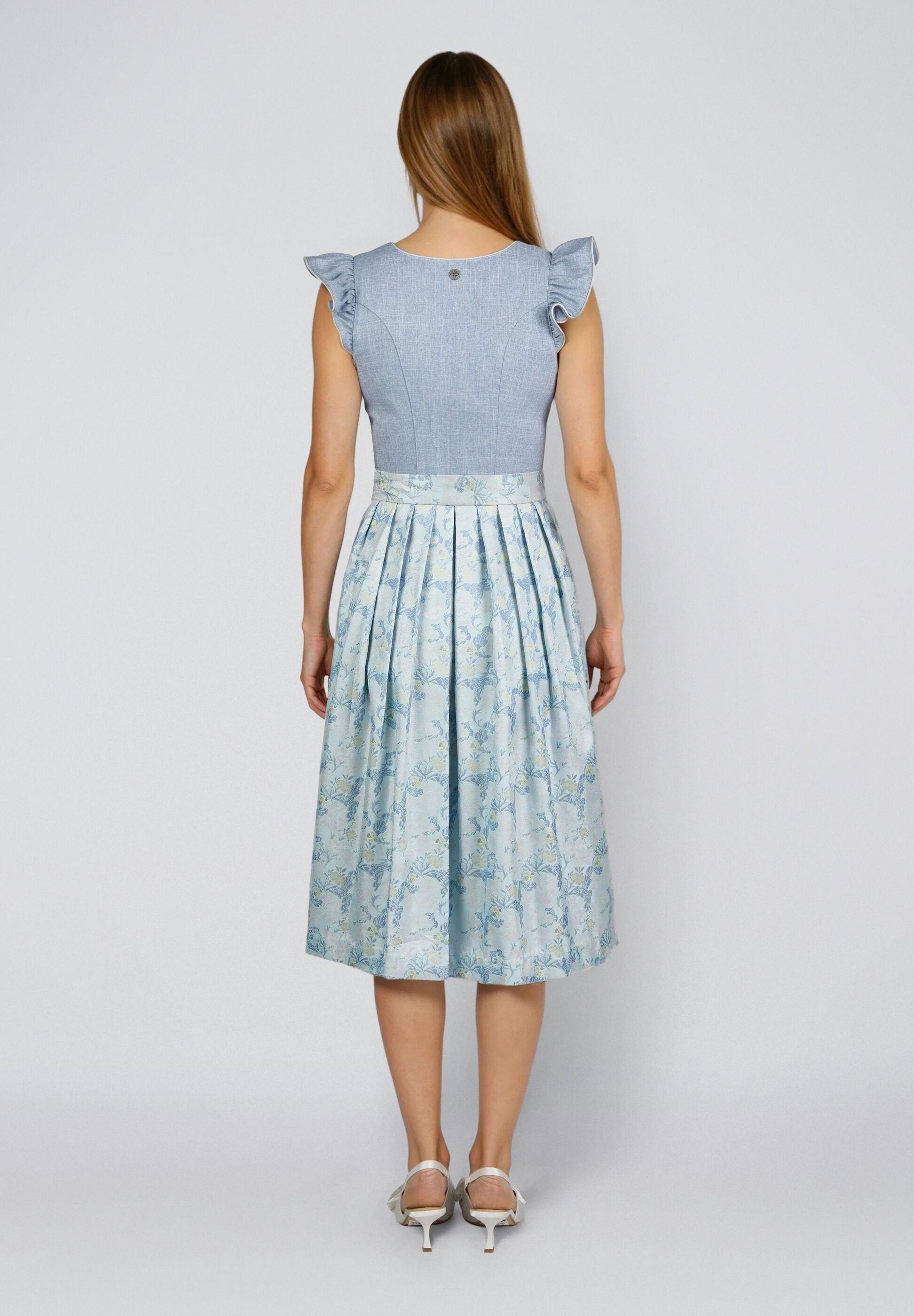 Spieth & Wensky Dirndl »Hadi« Schürze mit zartem Blumenprint
