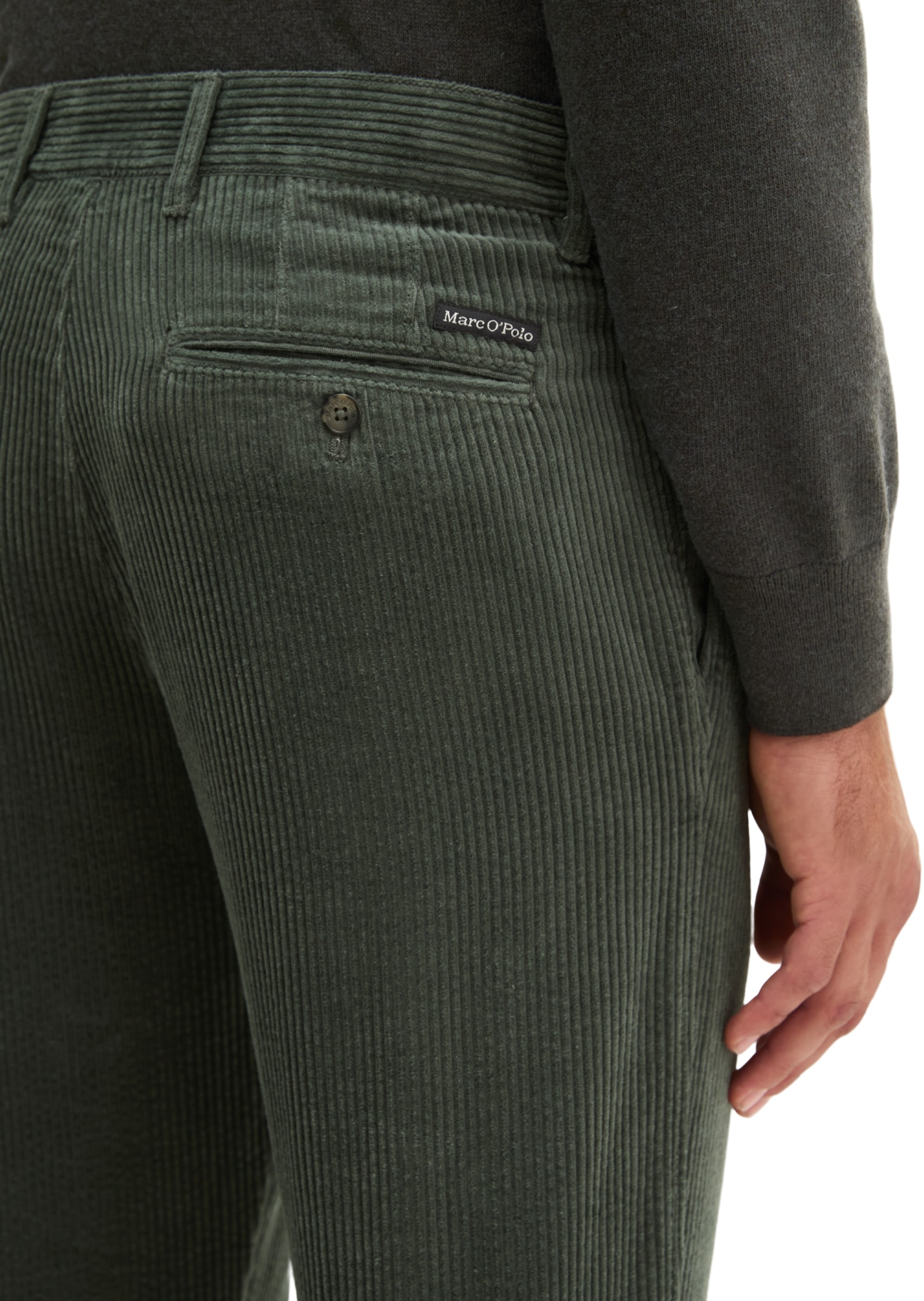 Marc O'Polo Cordhose »Model Osby pleats tapered aus reiner Bio-Baumwolle«