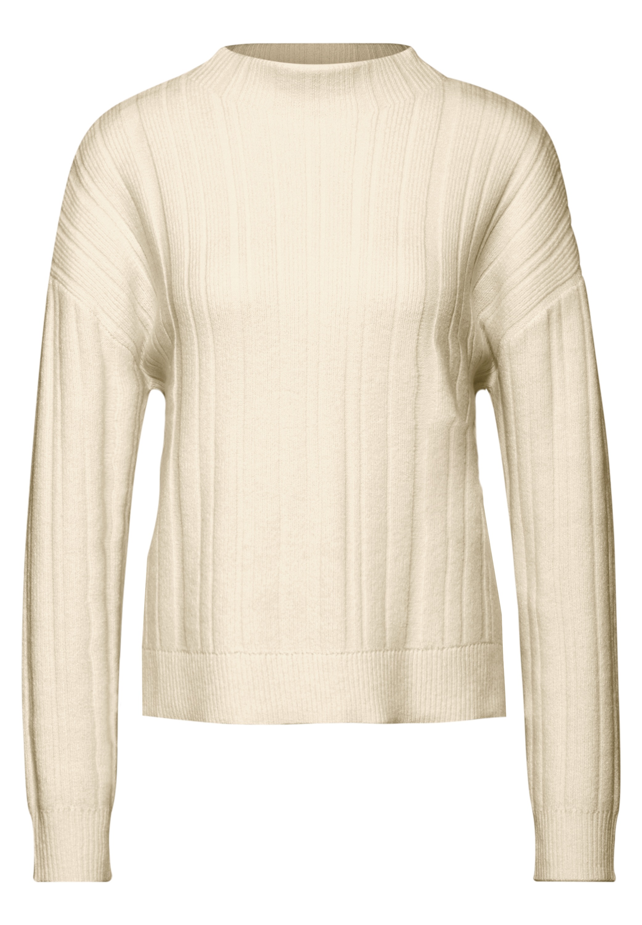 STREET ONE Strickpullover, mit Rippstruktur