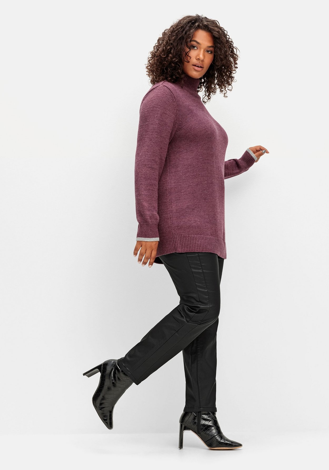 Sheego Stretch-Hose »Thermohose mit Beschichtung, Innenseite weich angeraut«