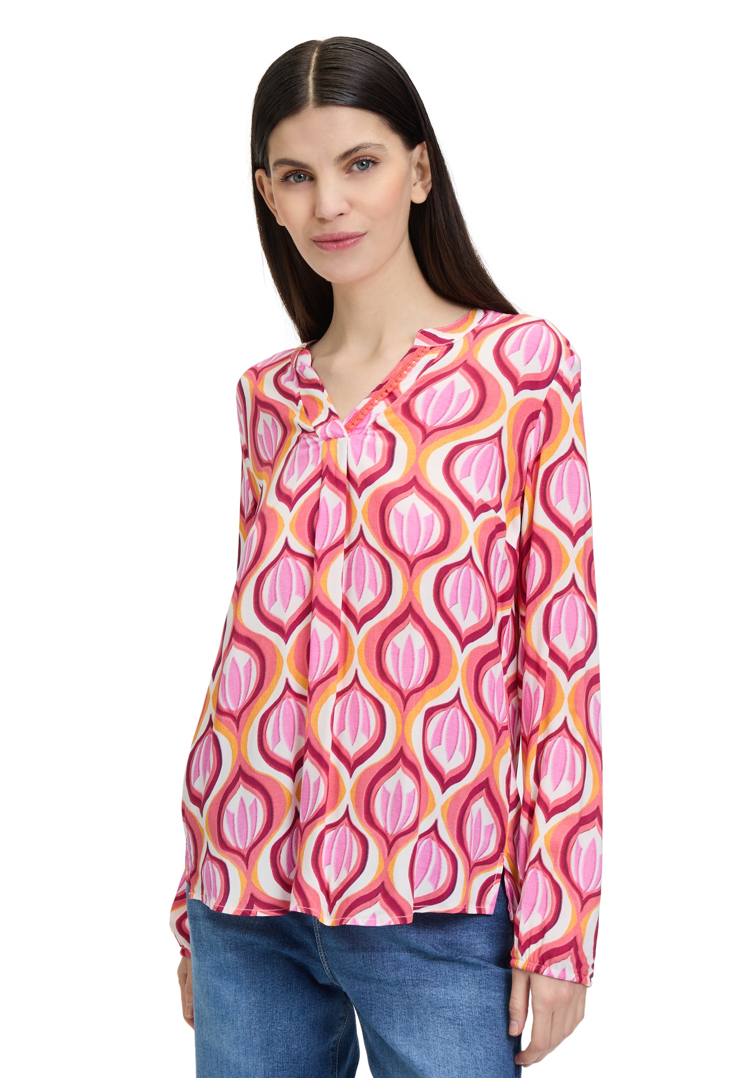 Cartoon Klassische Bluse »Blusenshirt mit Muster«