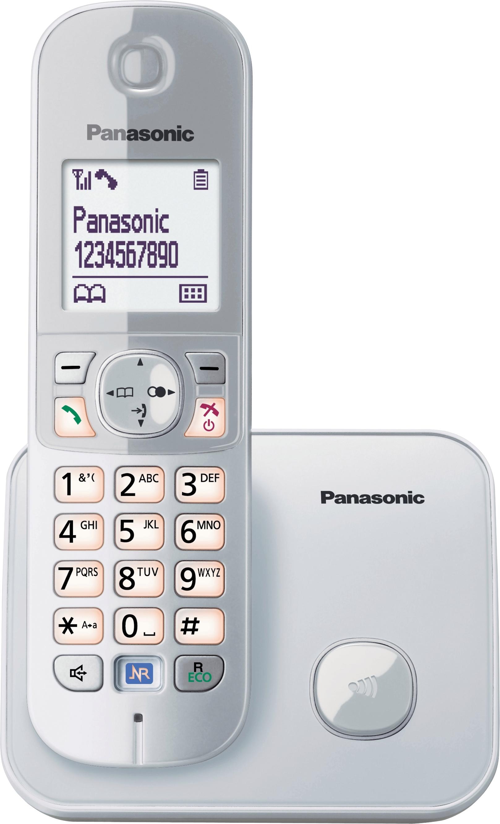 Panasonic Schnurloses DECT-Telefon »KX-TG6811GS«, (Mobilteile: 1), mit Anrufer- und Wahlsperre