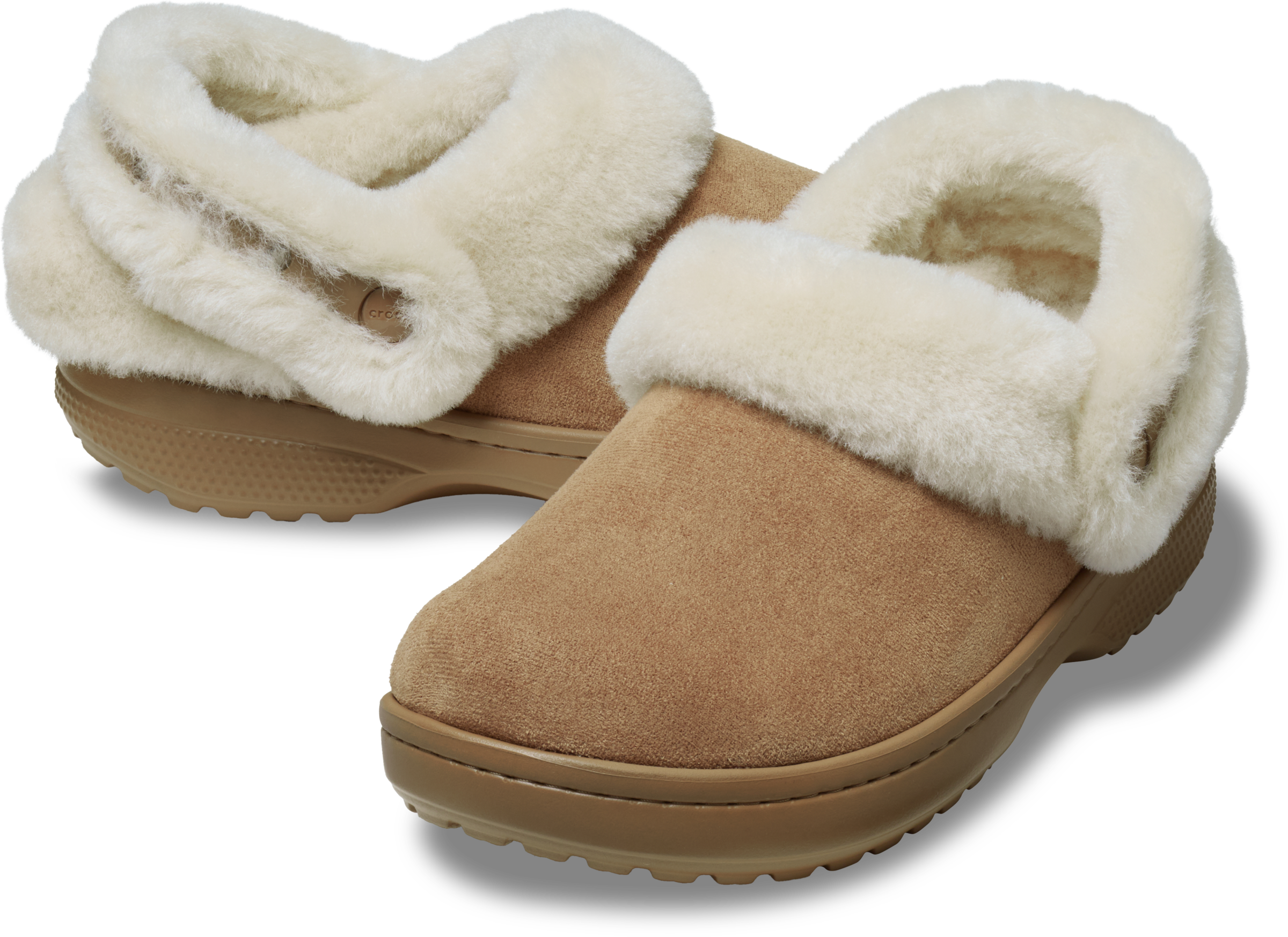 Crocs Hausschuh »Unfurgettable Vegan Suede Clog«  Schlupfschuh, Homeslipper mit Warmfutter