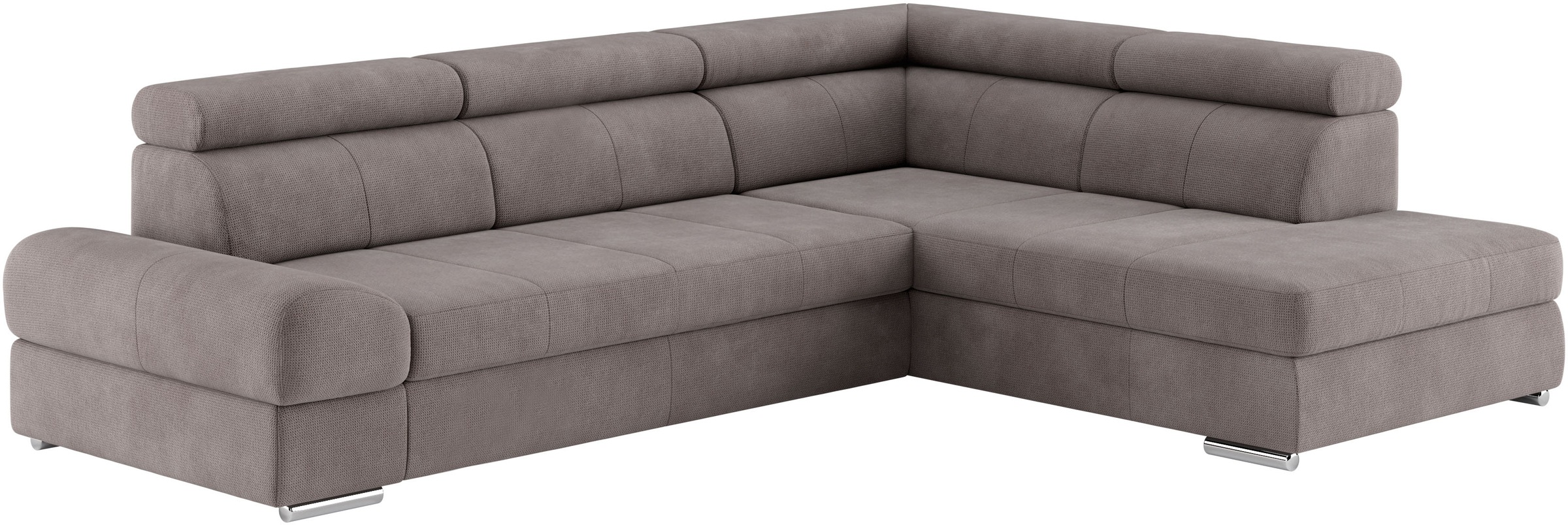 sit&more Ecksofa »Broadway L-Form«, mit verstellbaren Kopfteilen, wahlweise mit Bettfunktion