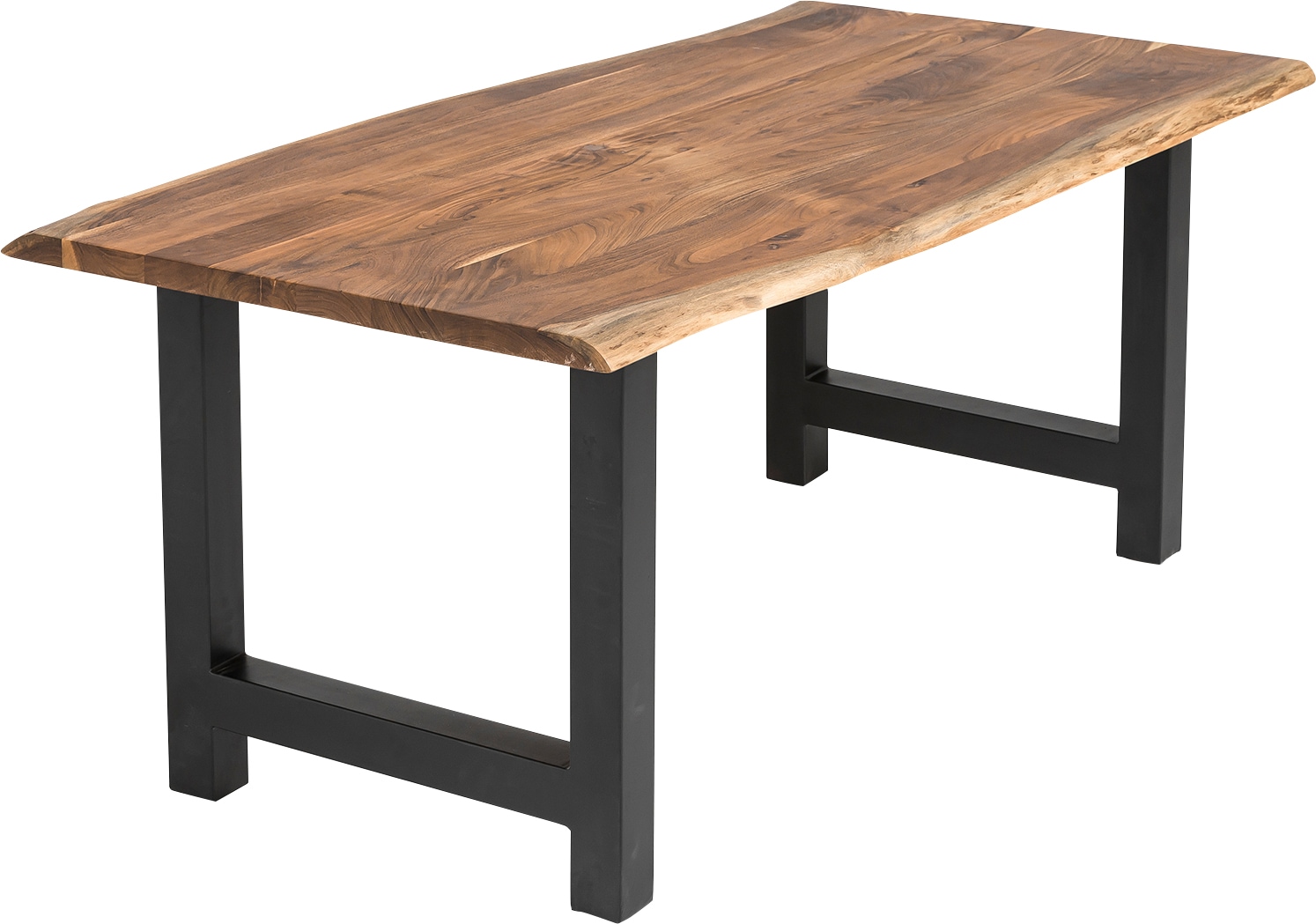 SalesFever Essgruppe »Esszimmerausstattung aus Holz und Metall«, (Set, 5 tlg.), Essgruppe im stilvollen Look mit 4 Stühlen