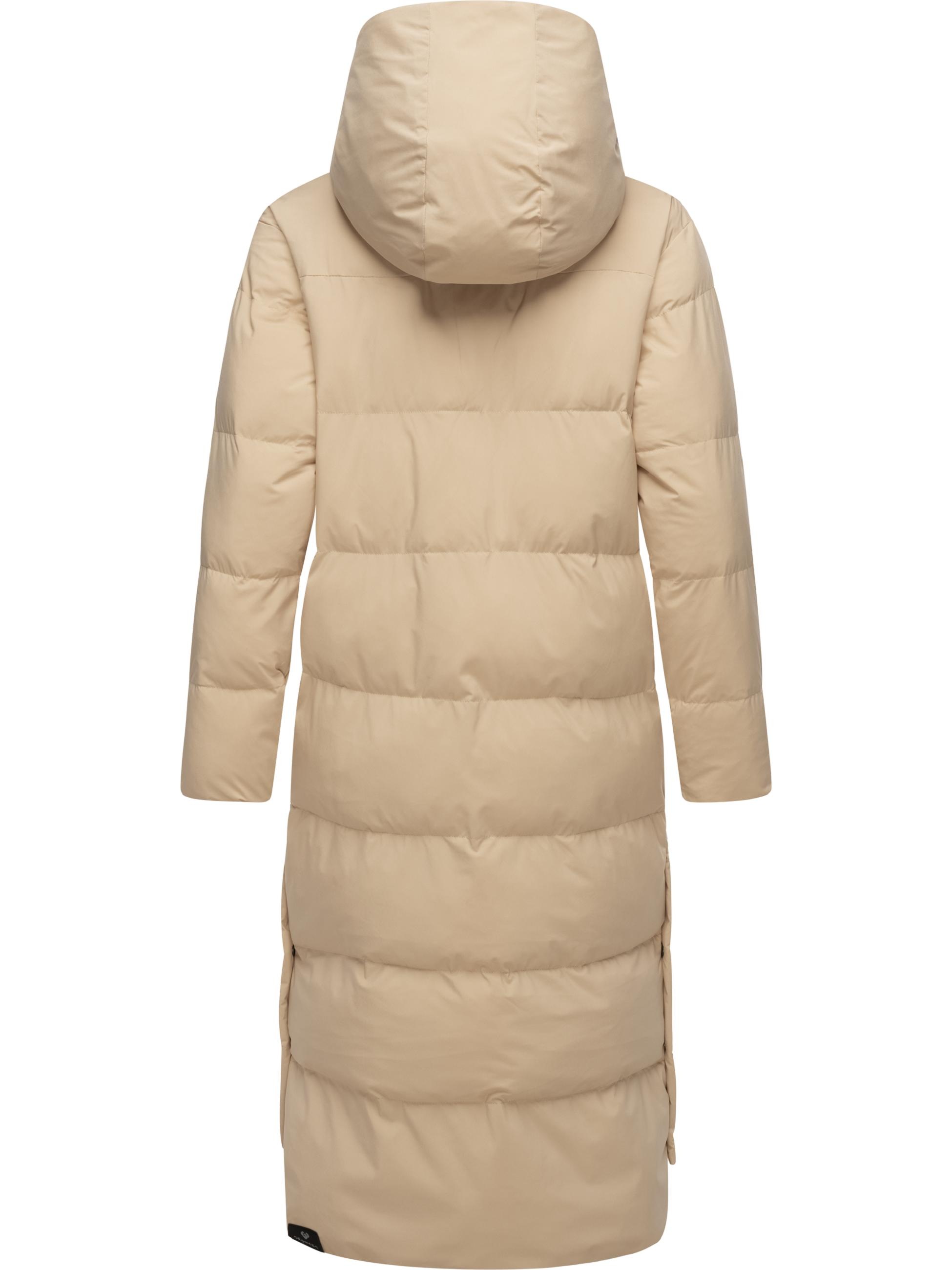 Ragwear Wintermantel »Wintermantel Patrise«, Extralanger Damen Winter Steppmantel mit Gehschlitzen