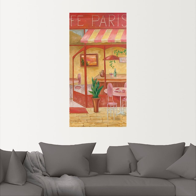 Artland Wandbild »Caféhaus«, (1 St.), als Alubild, Leinwandbild,  Wandaufkleber oder Poster in versch. Größen auf Raten kaufen