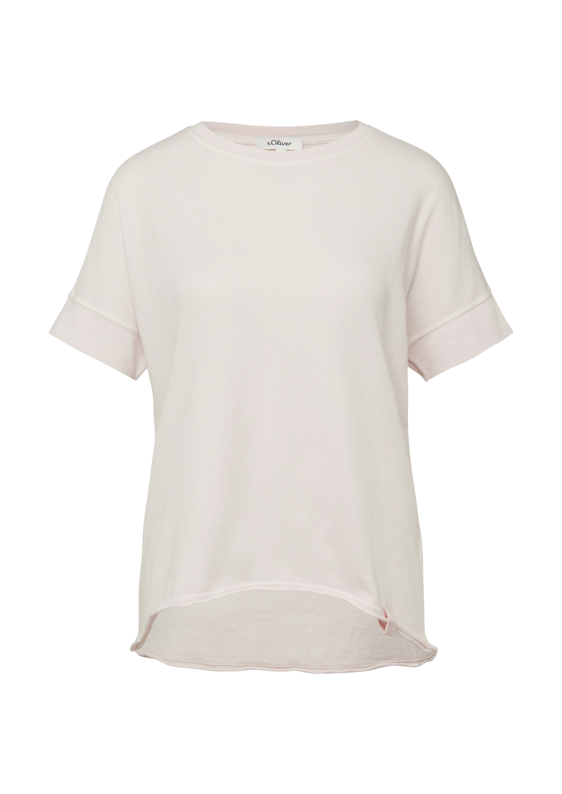 s.Oliver T-Shirt mit offenem Saum