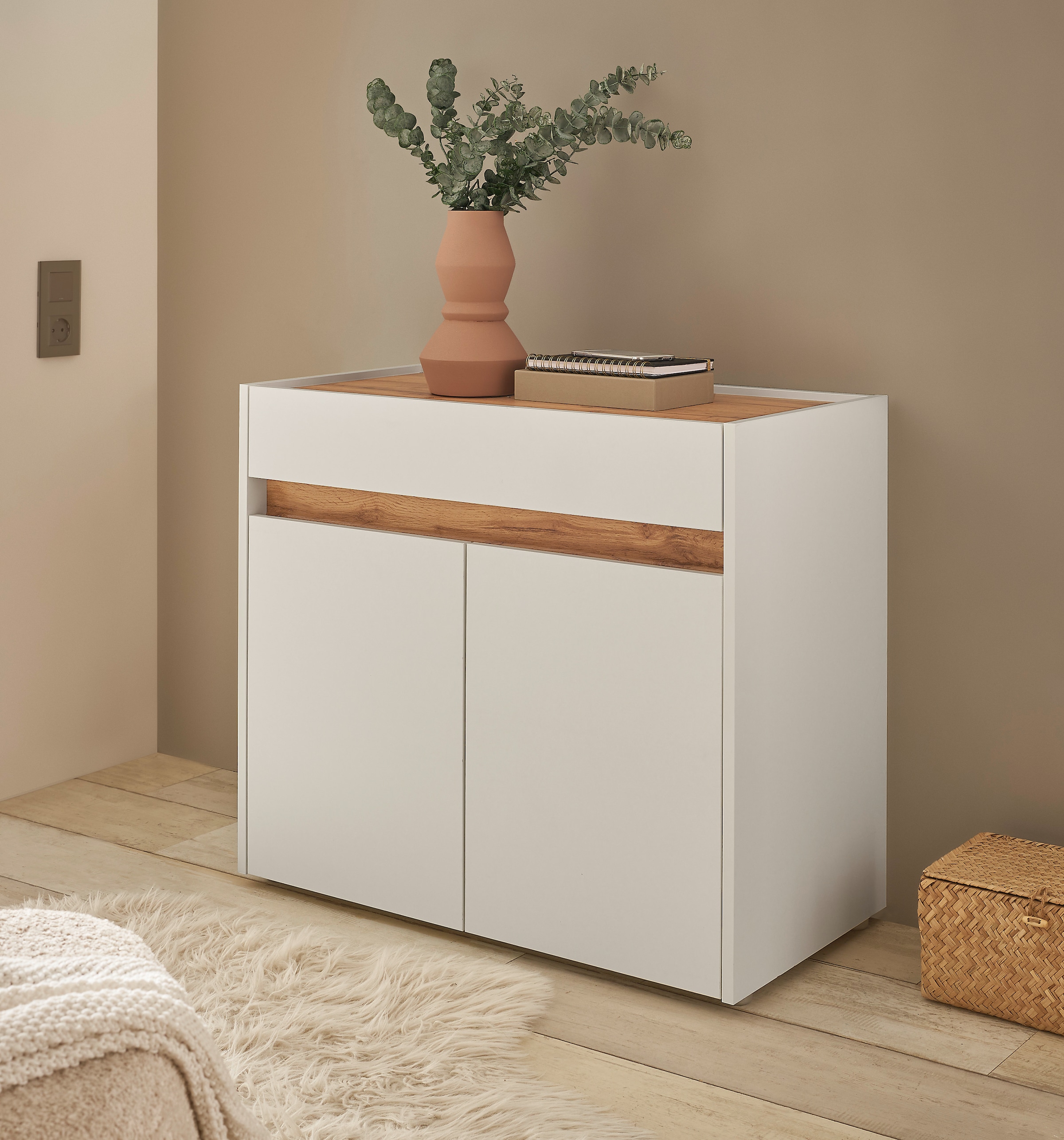 Kommode »GIRON/ CiTY, Schrank in Wotan Eiche, Sideboard im modernen Design«, in zwei...