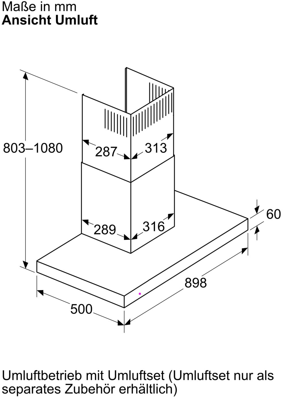 BOSCH Wandhaube »DWB97DN30« Serie Serie 6