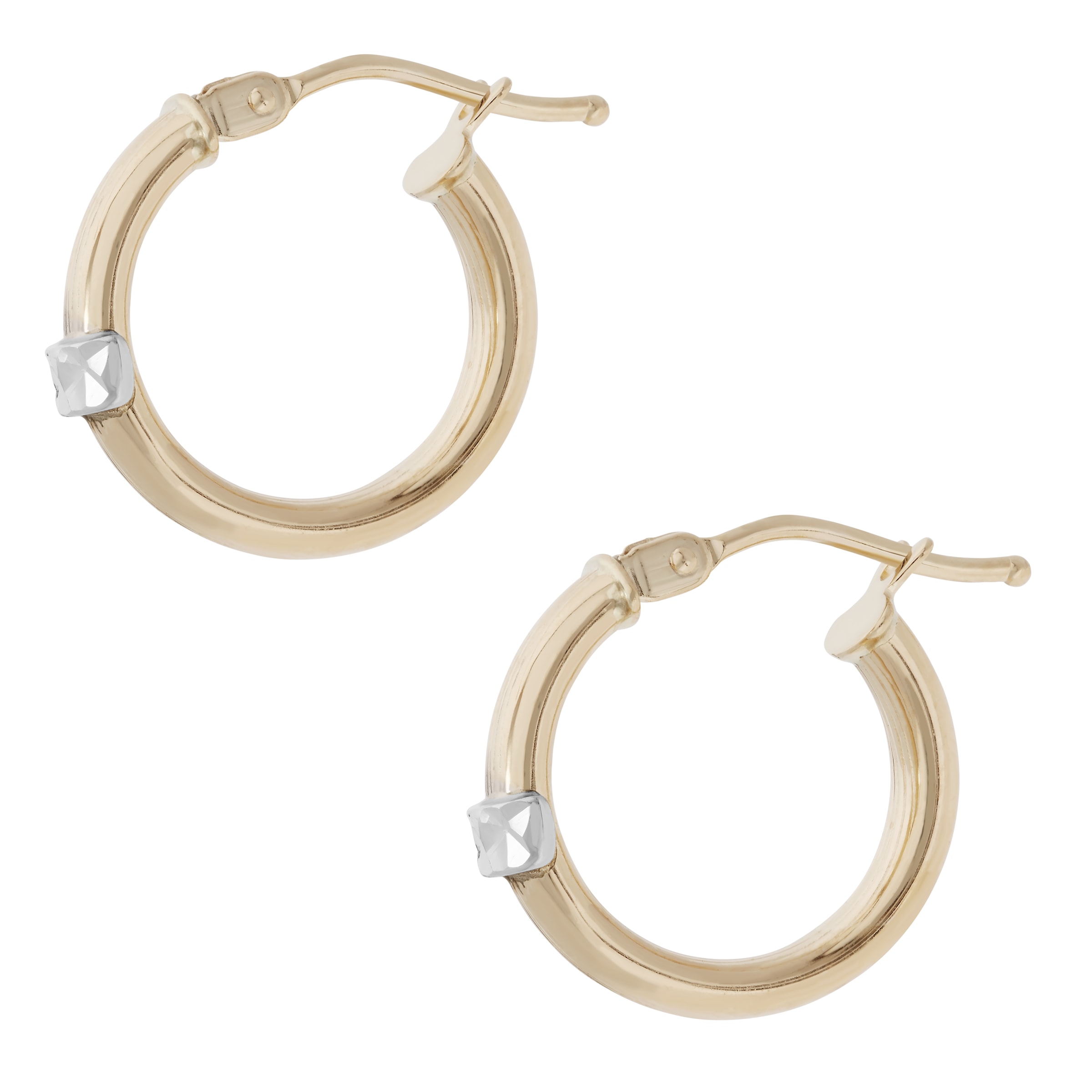 Firetti Paar Creolen »Schmuck Geschenk Gold 585 Ohrschmuck Ohrringe bicolor«