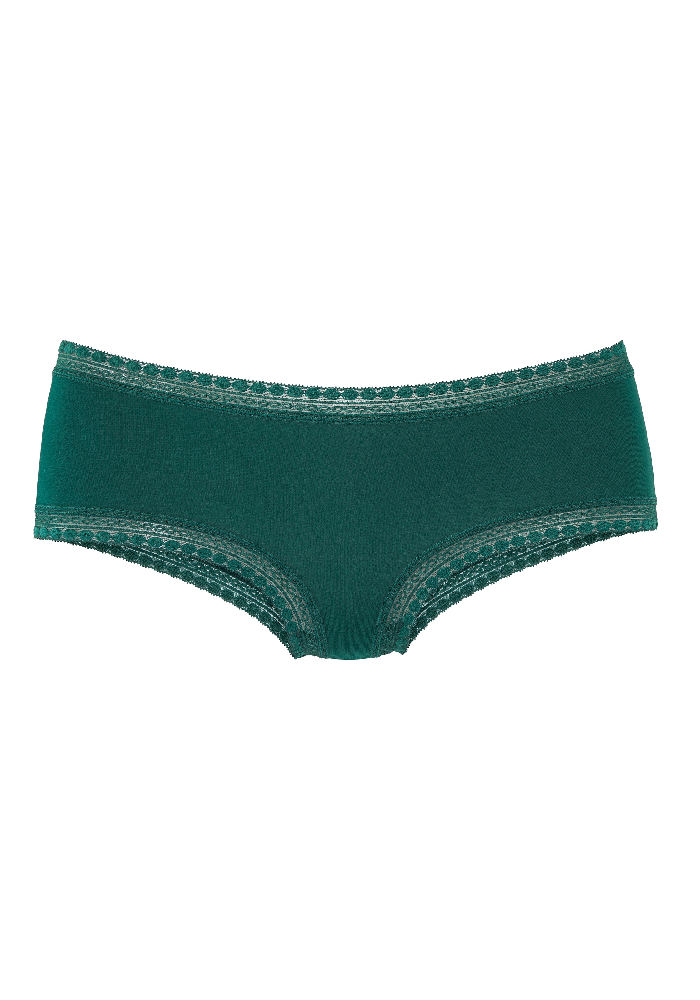 LASCANA Panty 3er-Pack,  aus elastischer Baumwolle mit weicher Spitze