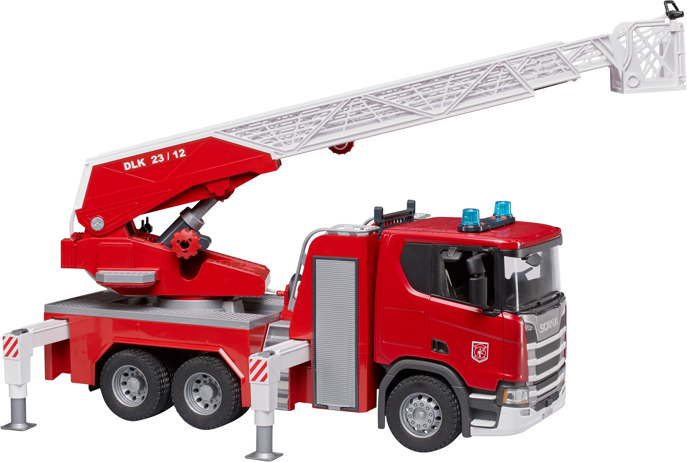 Bruder® Spielzeug-Feuerwehr »Scania Super 560R Feuerwehr Drehleiter W.Pumpe L&S (03591)« mit Licht und Sound
