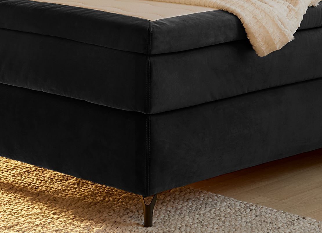 Jockenhöfer Gruppe Boxspringbett »Scarlett mit einer hochwertigen 7-Zonen-Tonnentaschenfederkernmatratze«, (H3, H3/H4 oder H4), und einem 9cm Kaltschaum-Topper