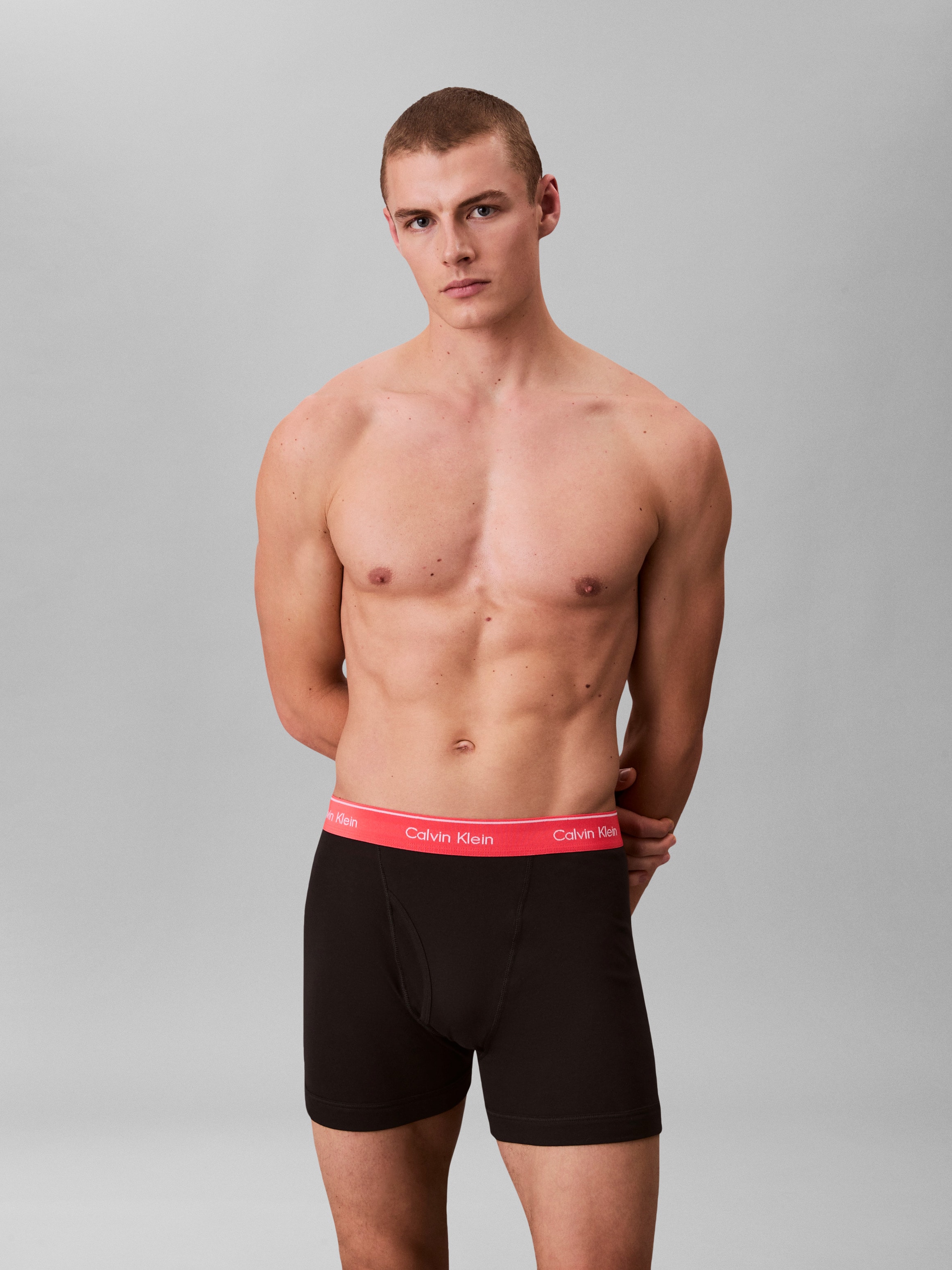 Calvin Klein Underwear Boxer »BOXER BRIEF 3PK« Packung, 3er-Pack,  mit Logo-Elastikbund (3 Stück)